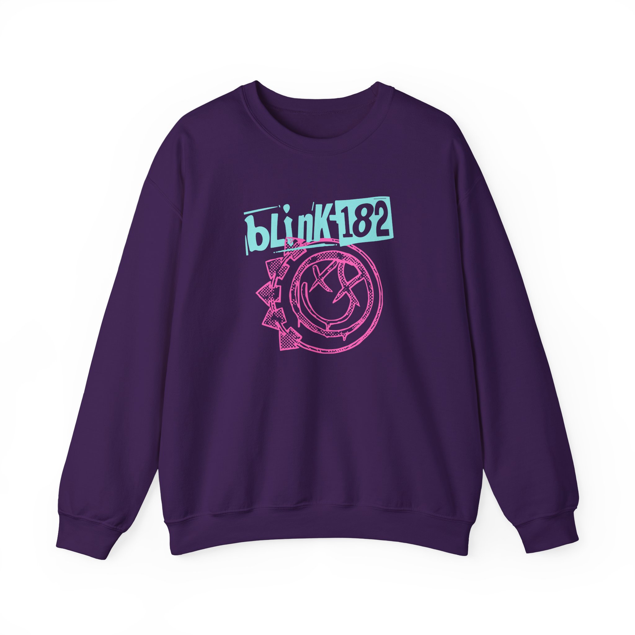 Blink 182 Smiley Crop Unisex Heavy Blendâ„¢ Crewneck Sweatshirt