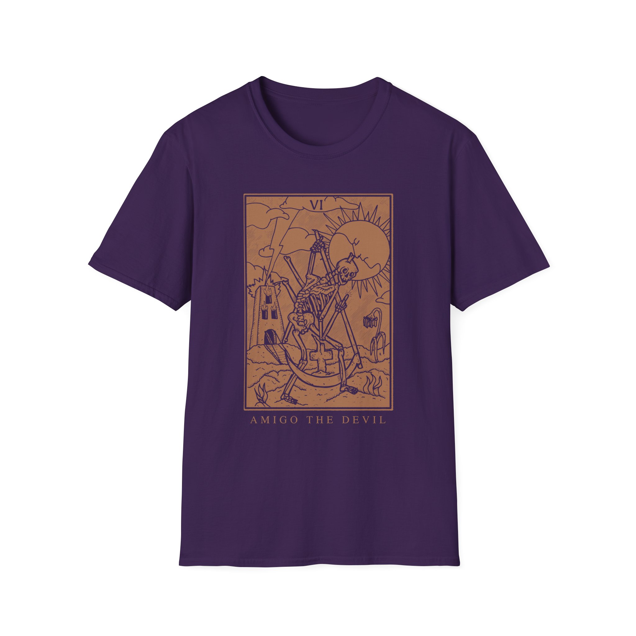 Amigo the Devil Tarot Card Unisex Softstyle T-Shirt