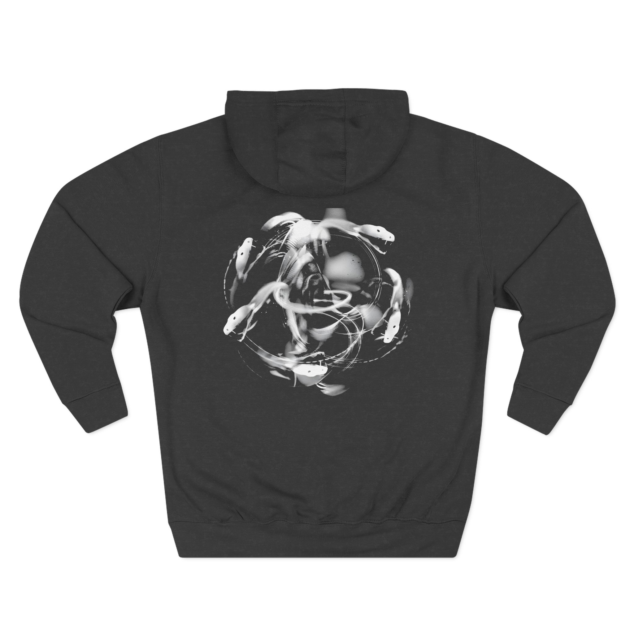 Meduza Serpente Circle Three-Panel Fleece Hoodie