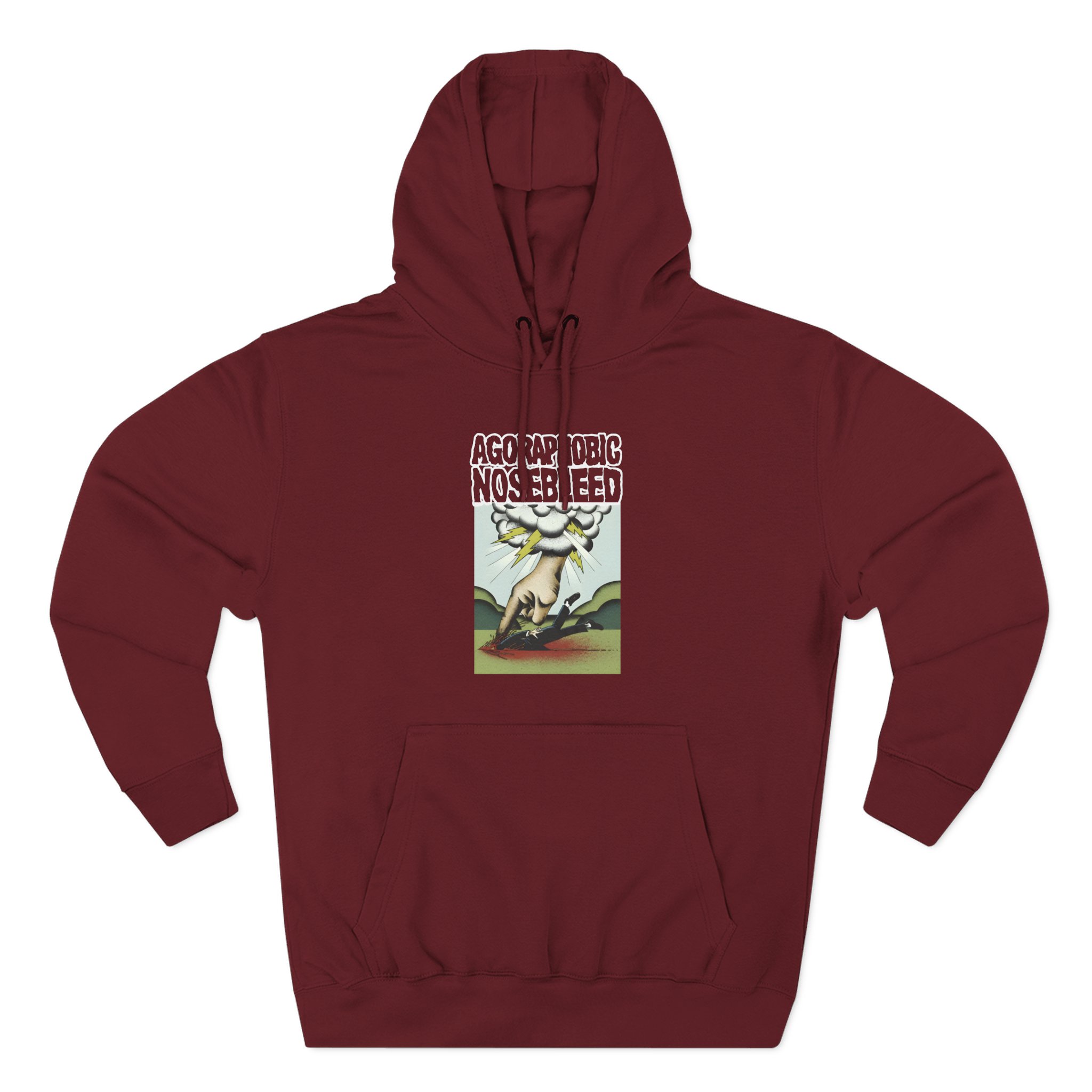 Agoraphobic Nosebleed Smite Three-Panel Fleece Hoodie