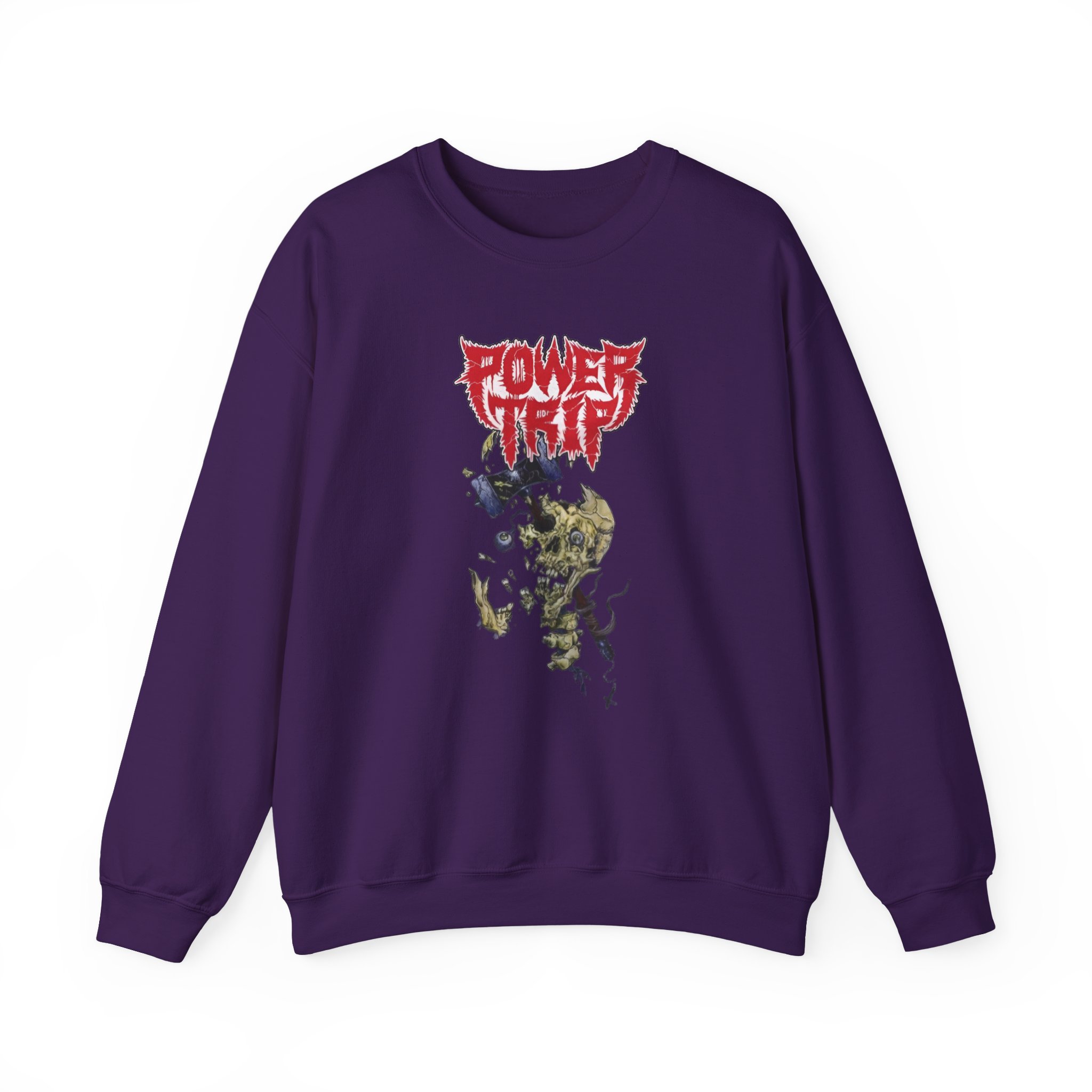 Power Trip Hammer Skull Unisex Heavy Blendâ„¢ Crewneck Sweatshirt
