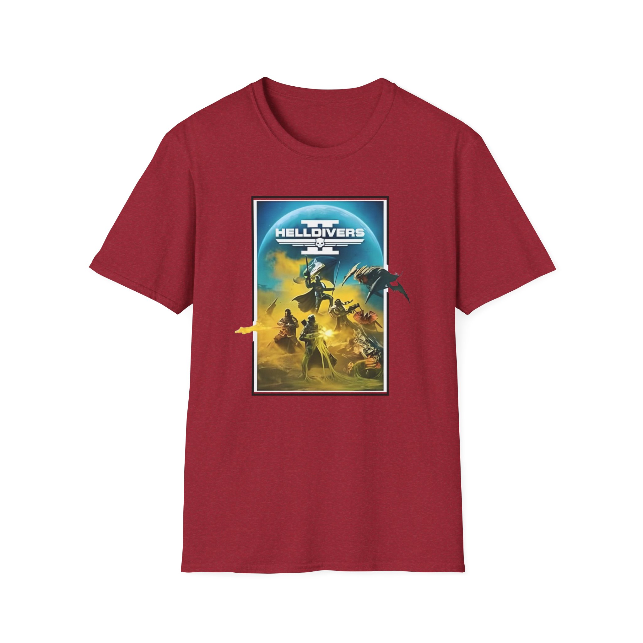 Helldivers Key Art Unisex Softstyle T-Shirt