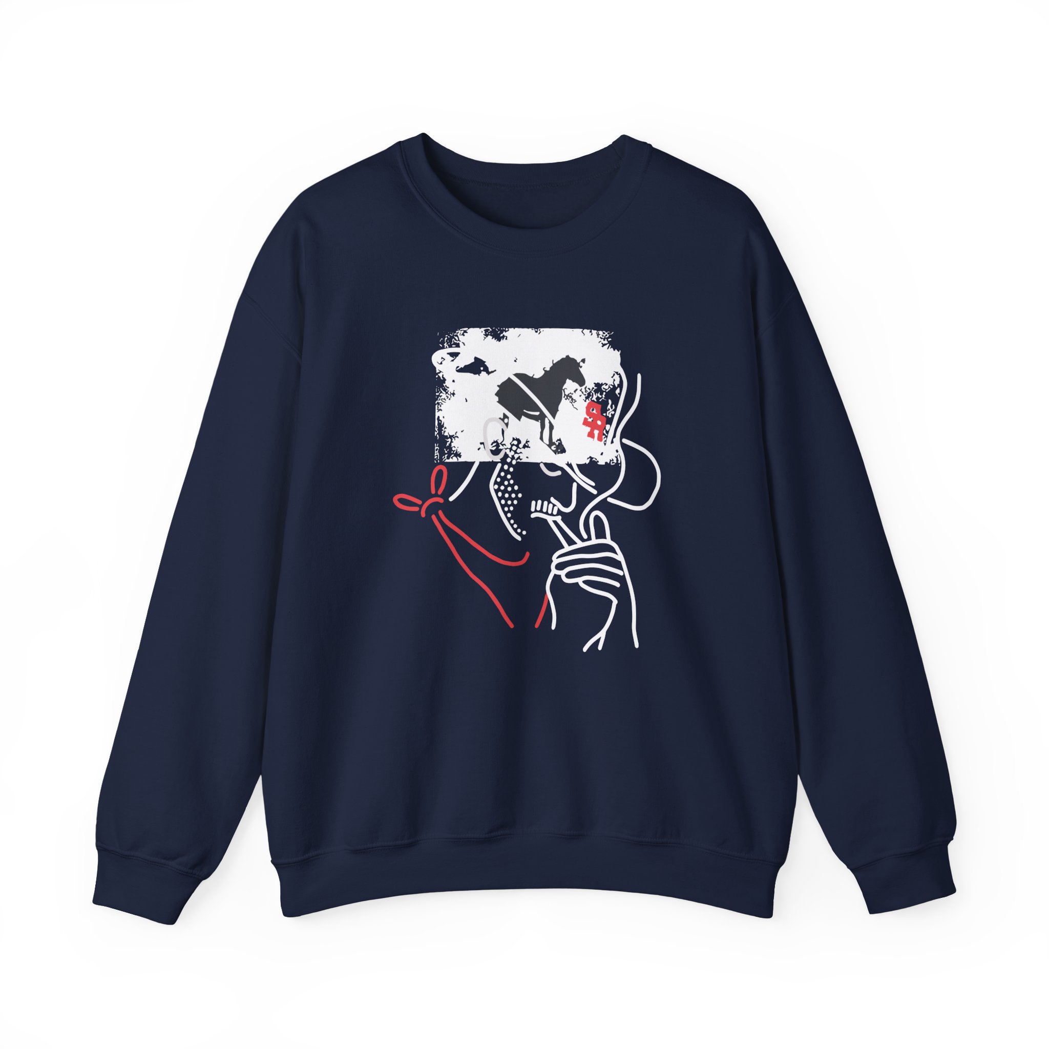 Mike Stud Smoking Cowboy Unisex Heavy Blendâ„¢ Crewneck Sweatshirt