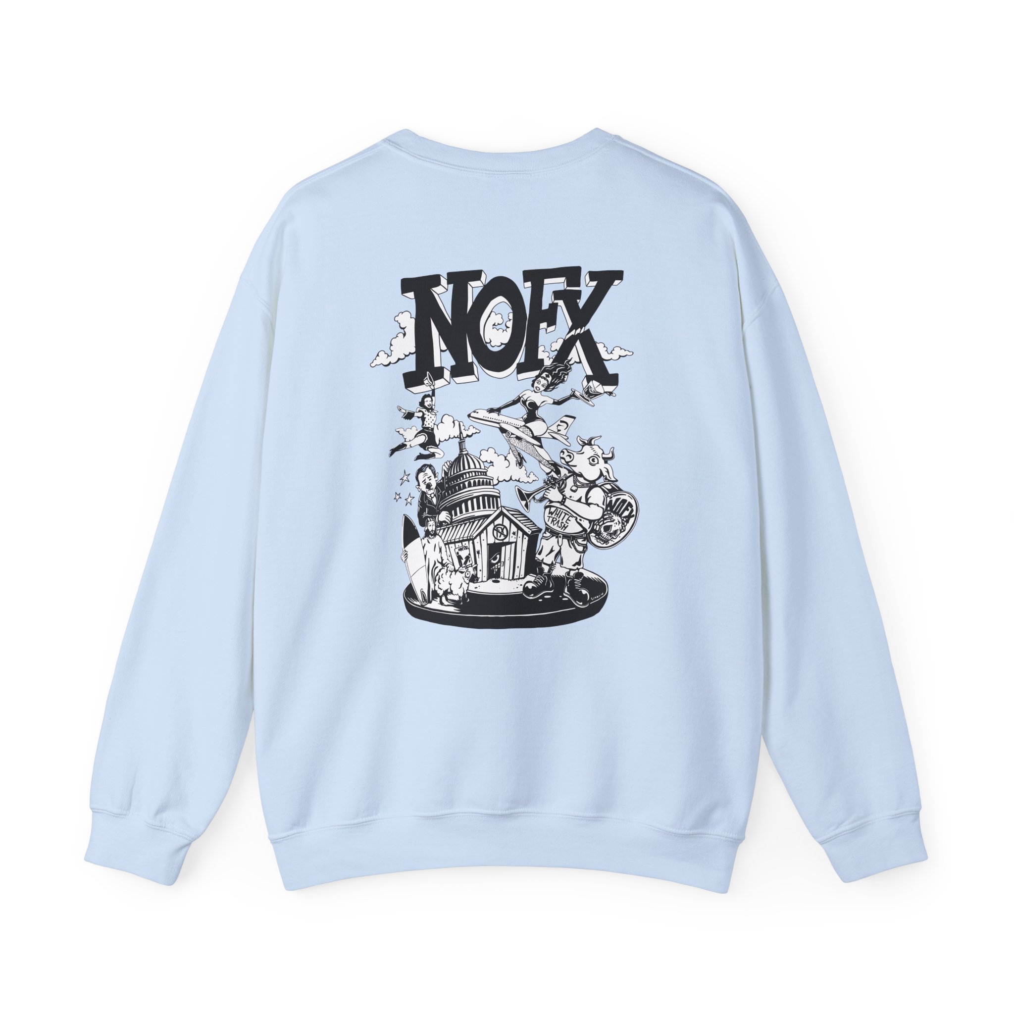 Nofx Allbums Unisex Heavy Blendâ„¢ Crewneck Sweatshirt