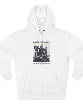 Helldivers for Democracy Three-Panel Fleece Hoodie