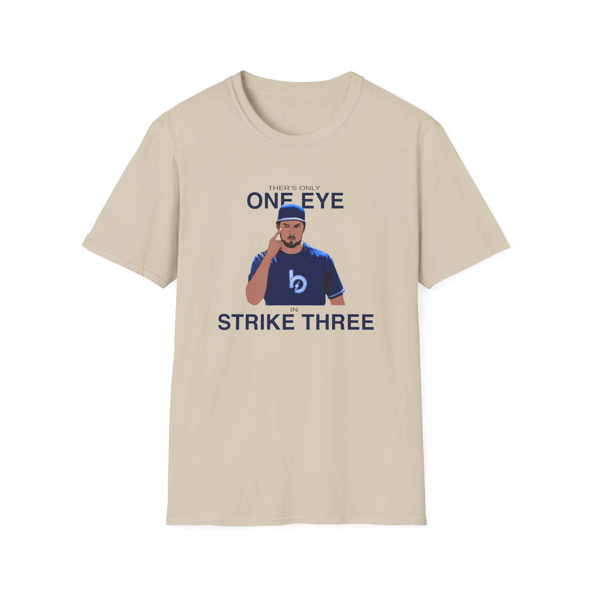 Trevor Bauer One Eye Strike Three Unisex Softstyle T-Shirt
