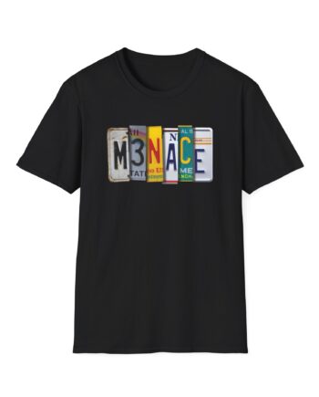 Kanel Joseph Menace License Plate Unisex Softstyle T-Shirt