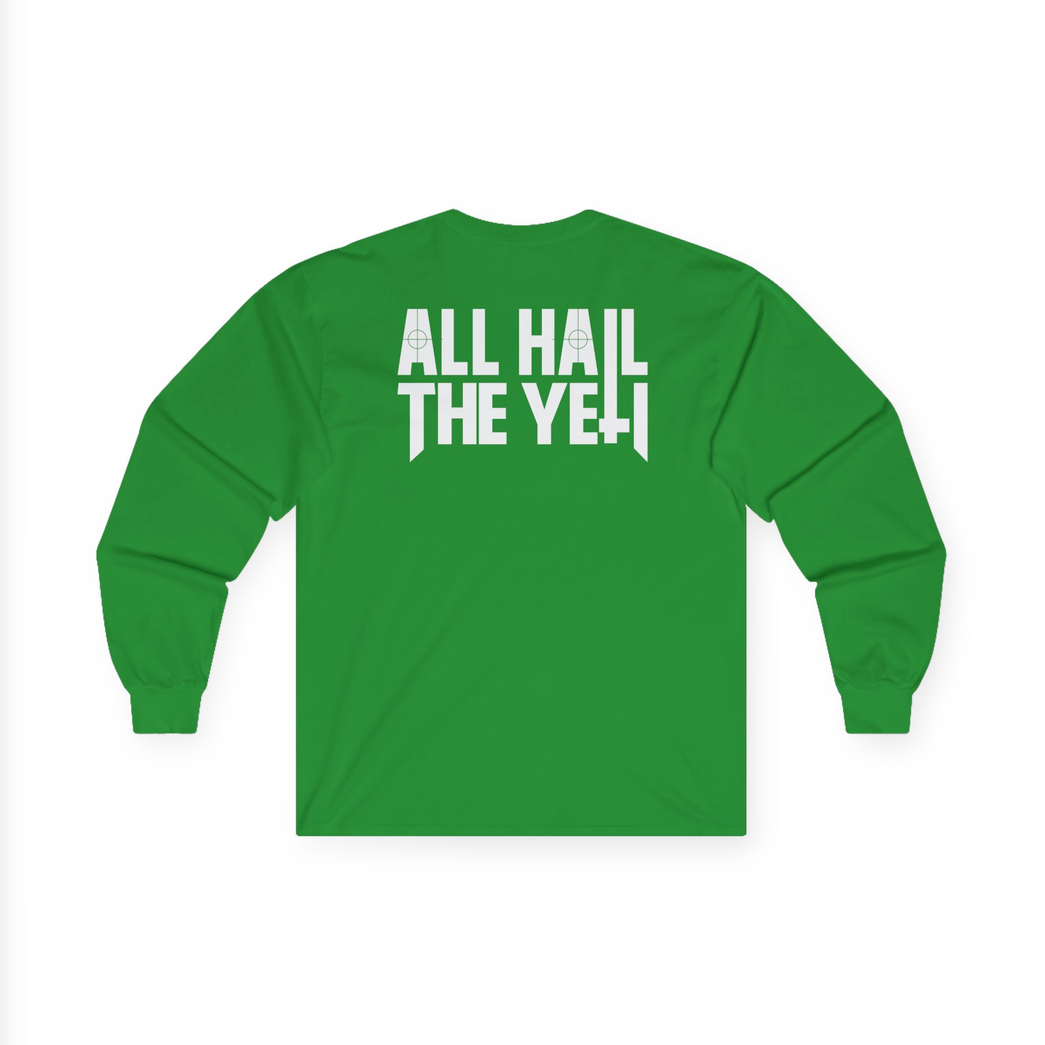 All Hail the Yeti Side Logo Unisex Ultra Cotton Long Sleeve Tee