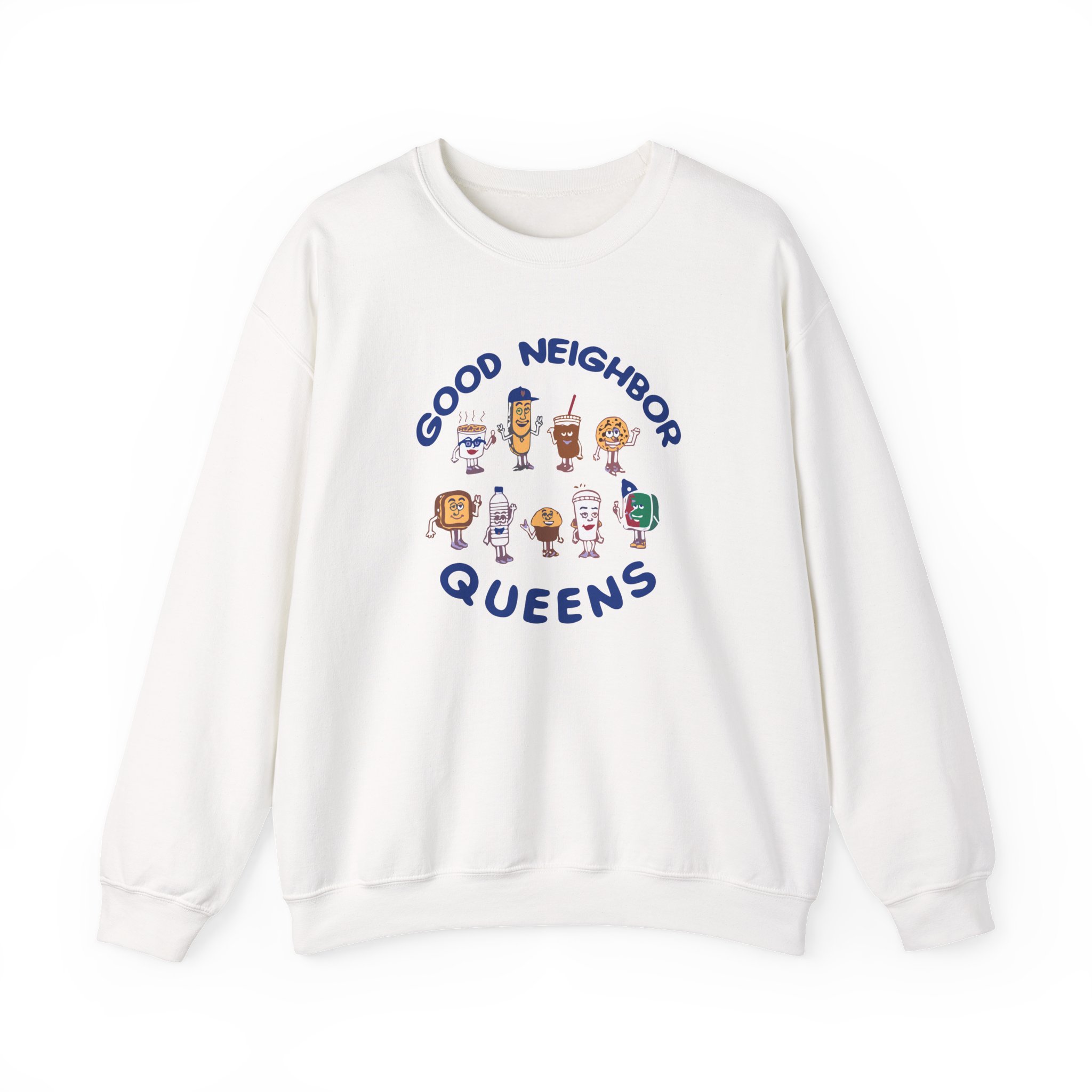 Good Neighbours Queens LS Unisex Heavy Blendâ„¢ Crewneck Sweatshirt