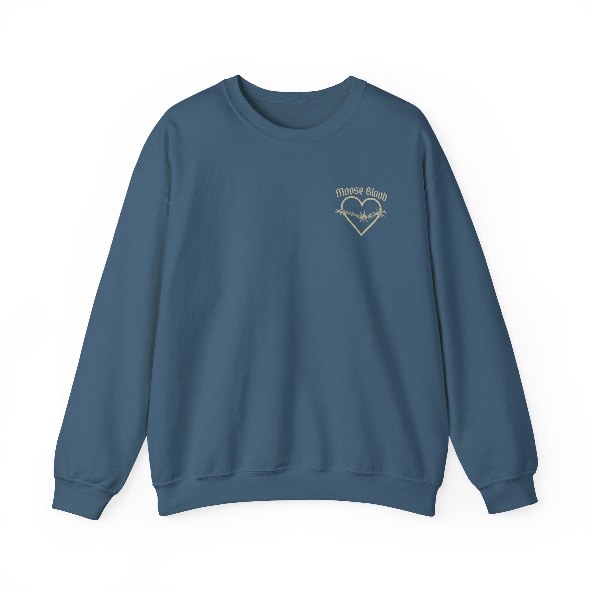 Moose Blood Barbed Wire Heart Unisex Heavy Blendâ„¢ Crewneck Sweatshirt