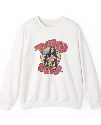 Ladies Stars and Stripes Twisted Sister Unisex Heavy Blend™ Crewneck Sweatshirt