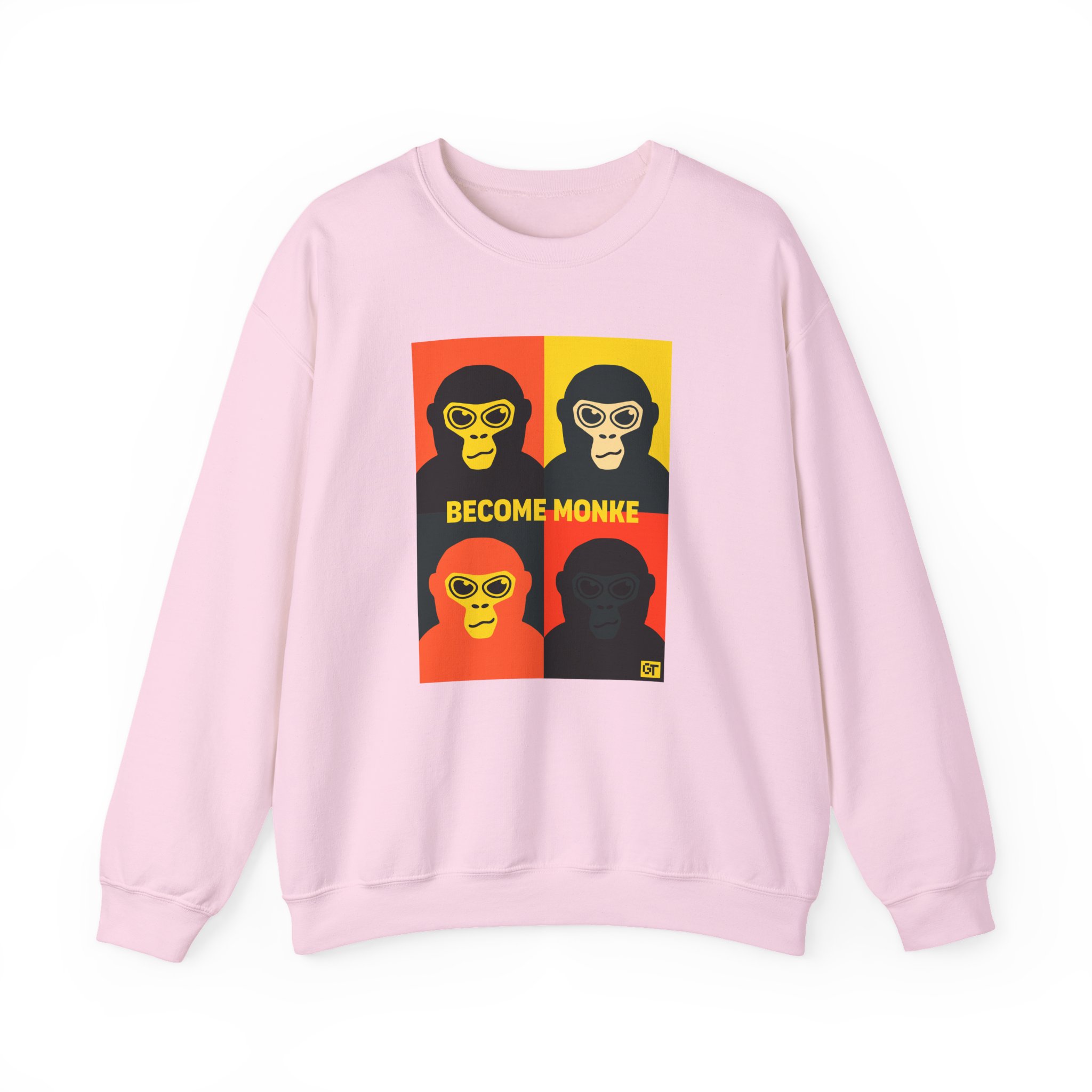 Gorilla Tag Become Monke Unisex Heavy Blendâ„¢ Crewneck Sweatshirt