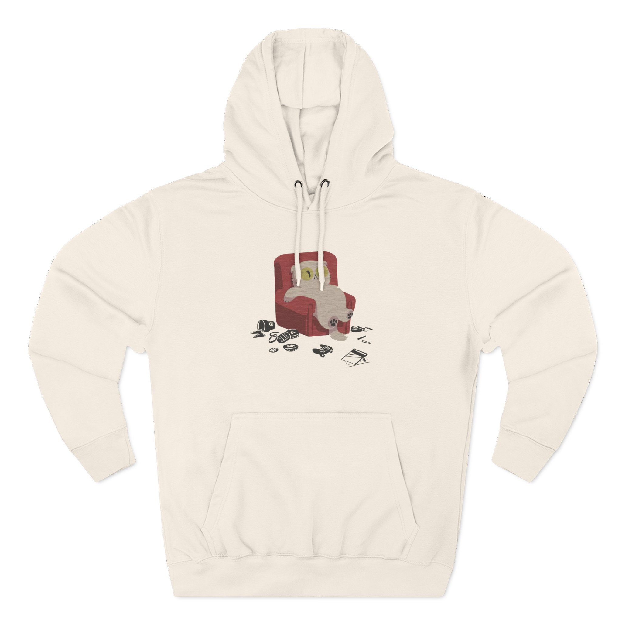 Lirik Lazycat Three-Panel Fleece Hoodie