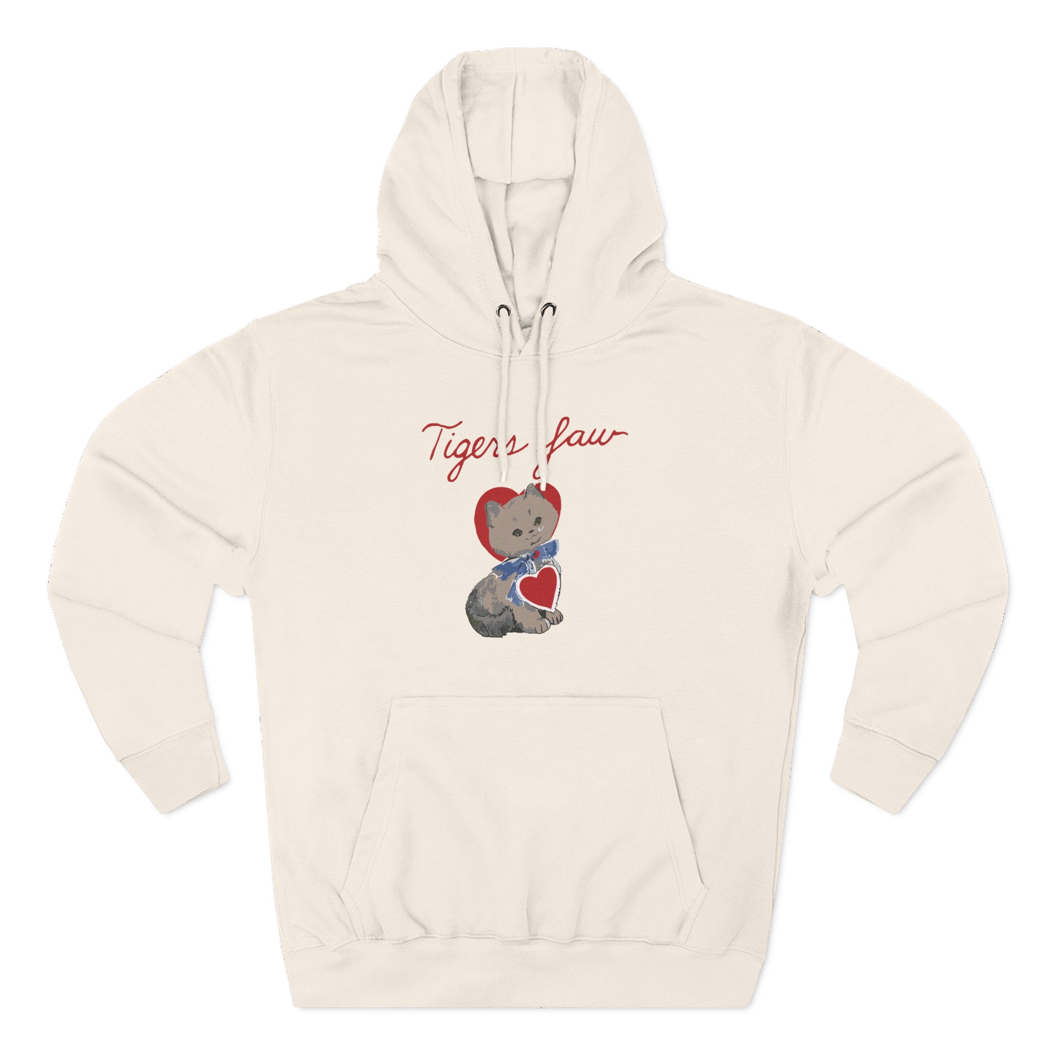 Tigers Jaw kitty baby Three-Panel Fleece Hoodie