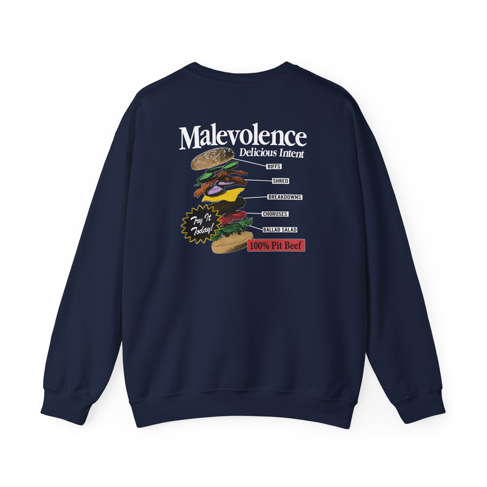 Malevolence Pit Beef Unisex Heavy Blend Crewneck Sweatshirt