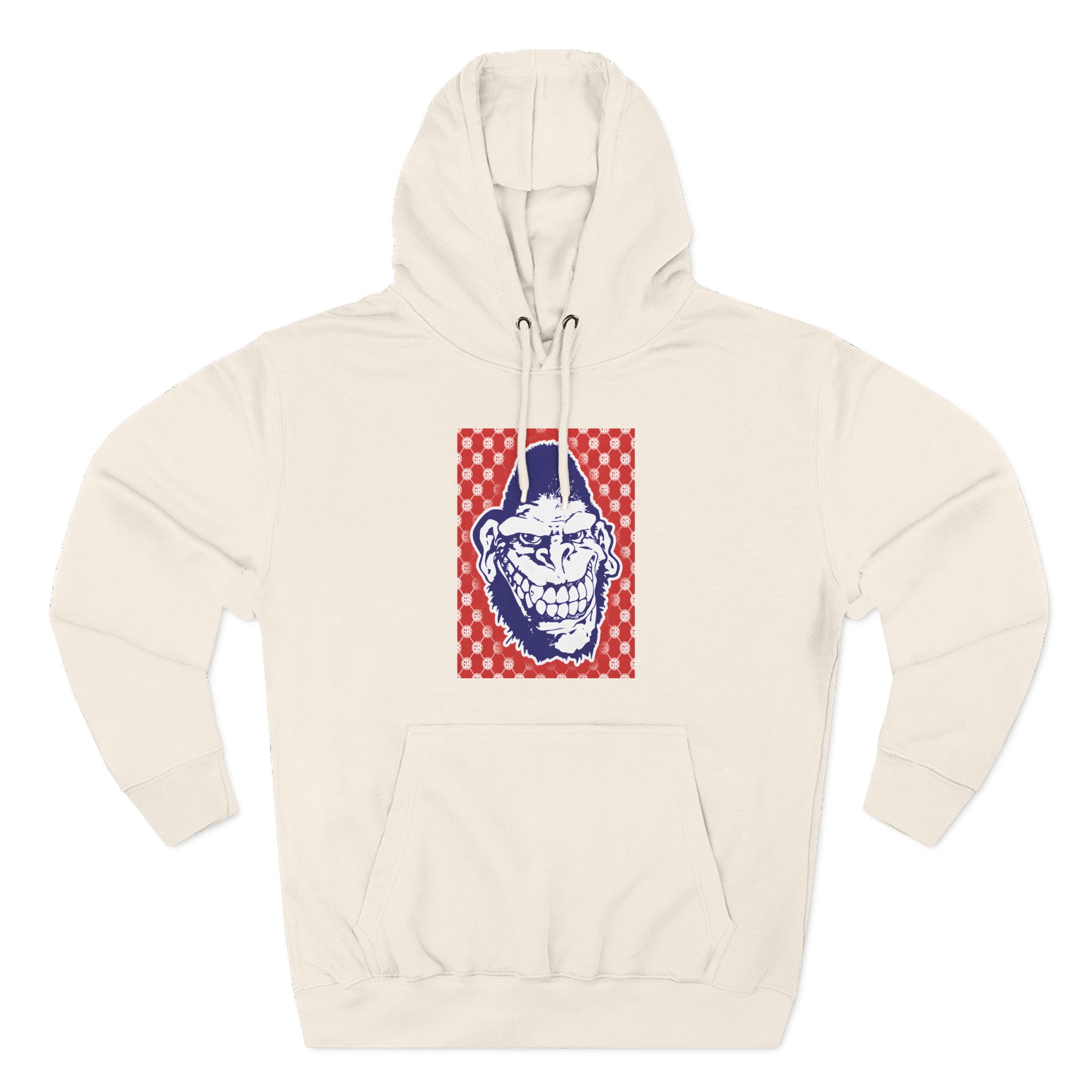 Gorilla Biscuits Gb Pattern Three-Panel Fleece Hoodie