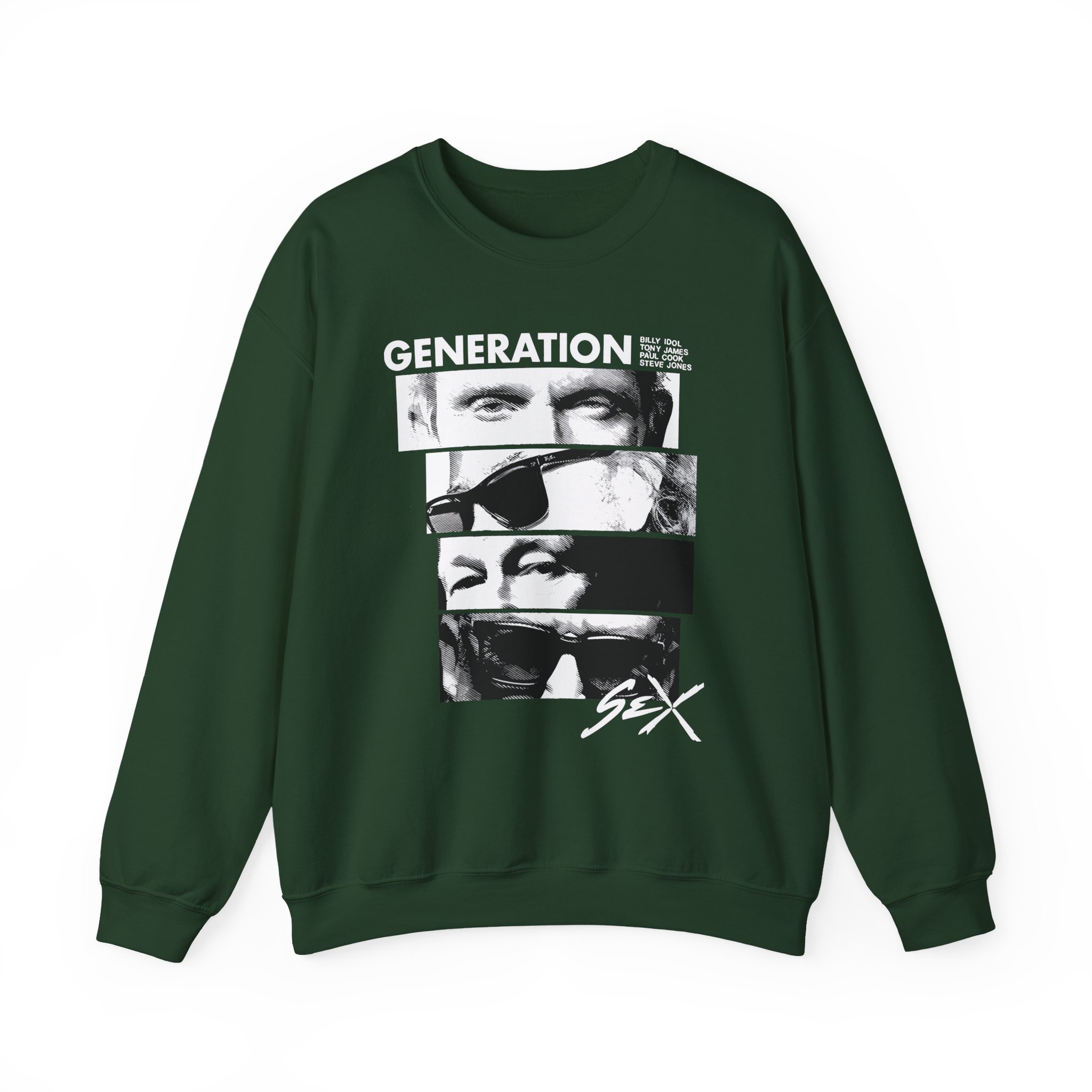 Billy Idol Eye Stack Unisex Heavy Blendâ„¢ Crewneck Sweatshirt