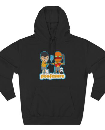Poofesure Three-Panel Fleece Hoodie