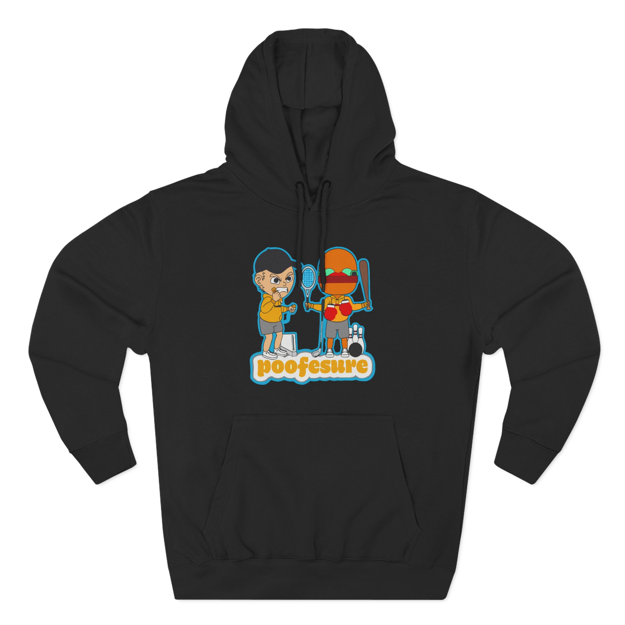 Poofesure Three-Panel Fleece Hoodie