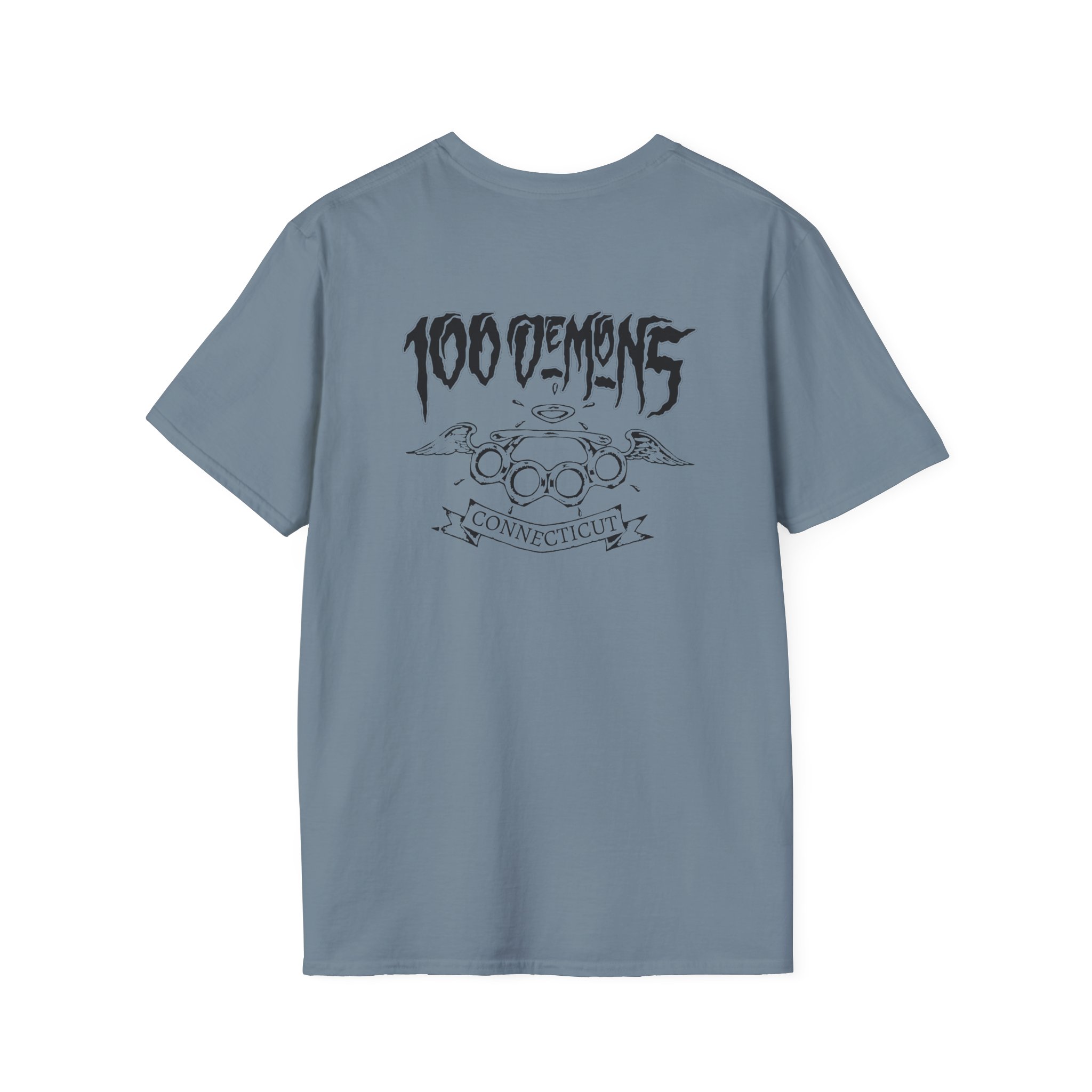 100 Demons Connecticut Hardcore Unisex Softstyle T-Shirt