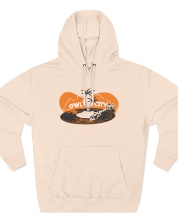 Owl City Beach Vinyl Three-Panel Fleece Hoodie