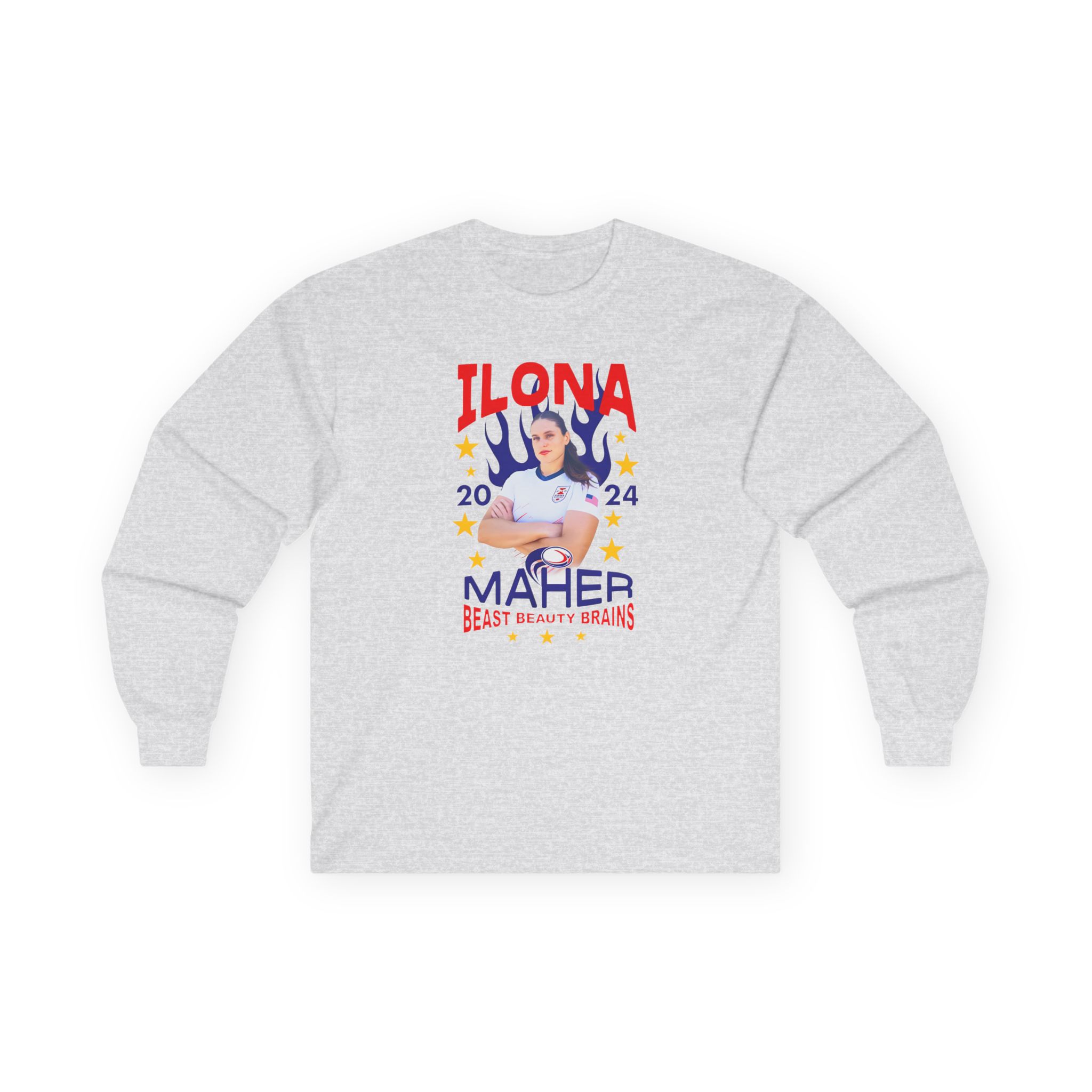 Ilona Maher Spangled Banner Unisex Ultra Cotton Long Sleeve Tee