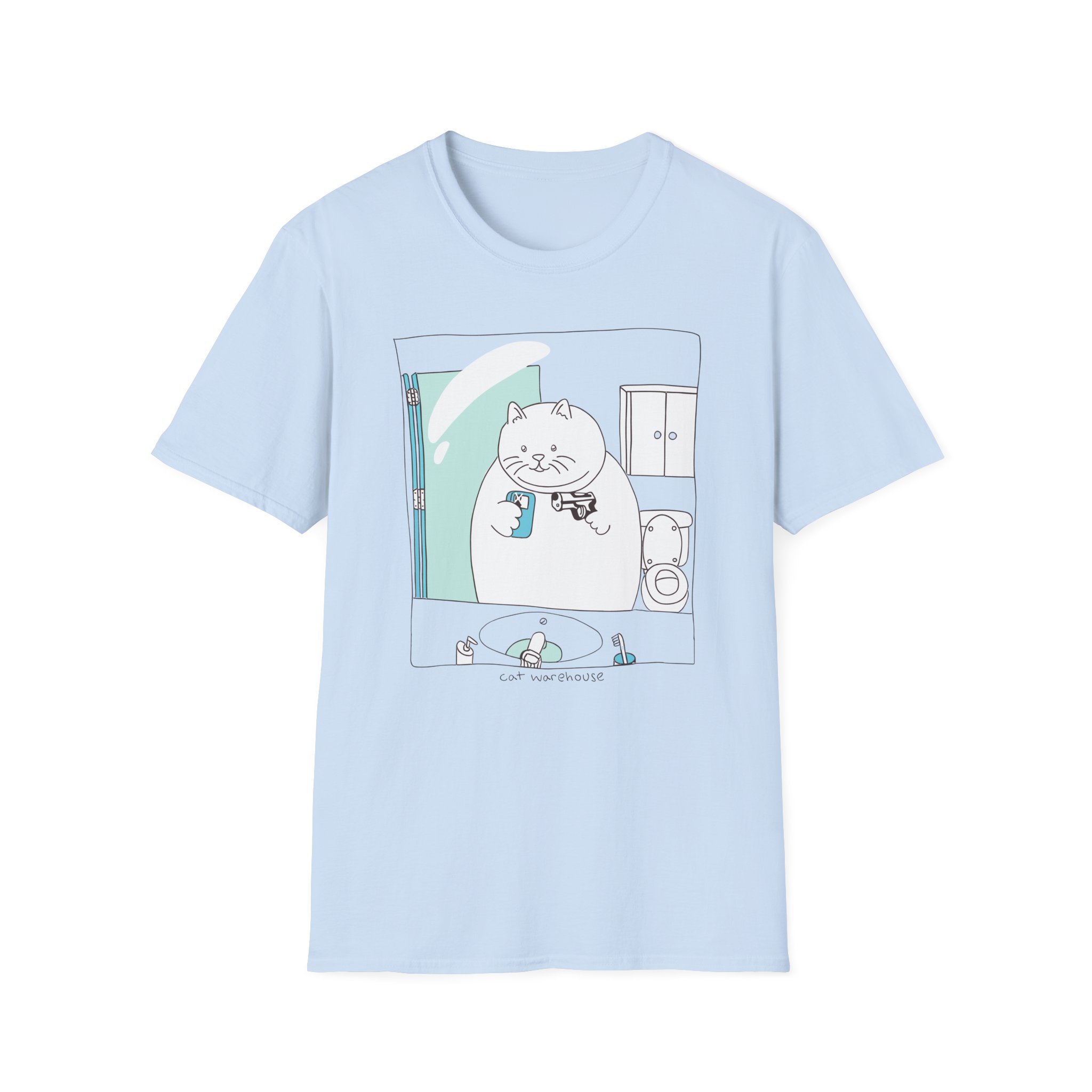 William Osman cat warehouse Unisex Softstyle T-Shirt