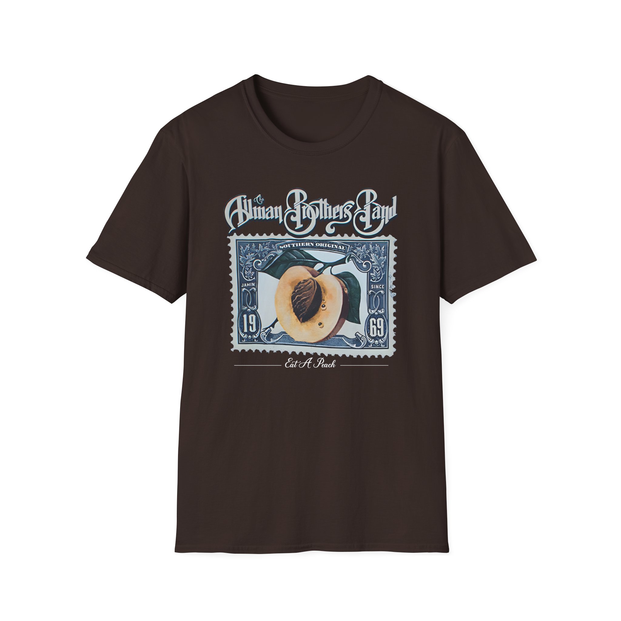 The Allman Brothers Peach Stamp Unisex Softstyle T-Shirt