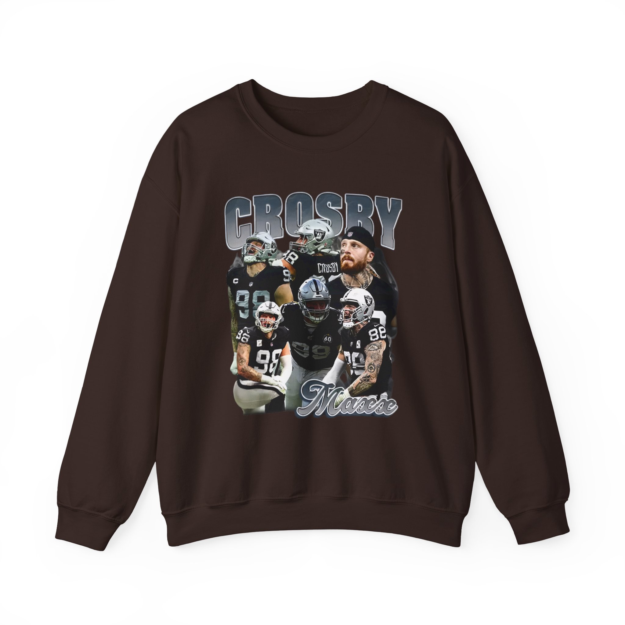 Maxx Crosby COLLAGE Unisex Heavy Blendâ„¢ Crewneck Sweatshirt