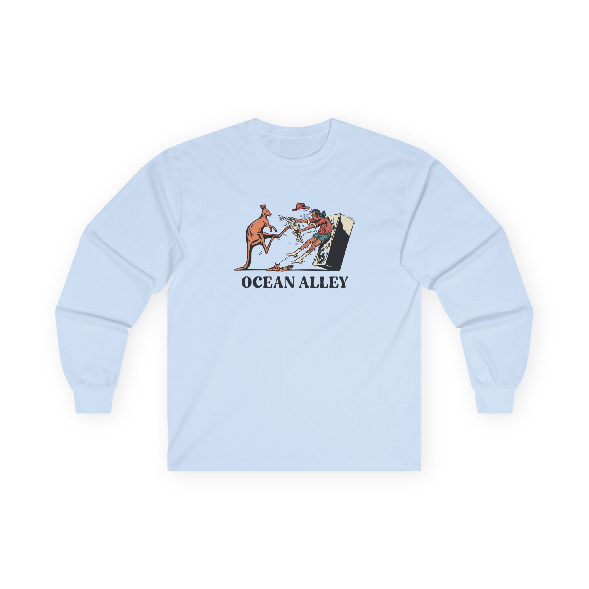Ocean Alley Kanga Kick Unisex Ultra Cotton Long Sleeve Tee