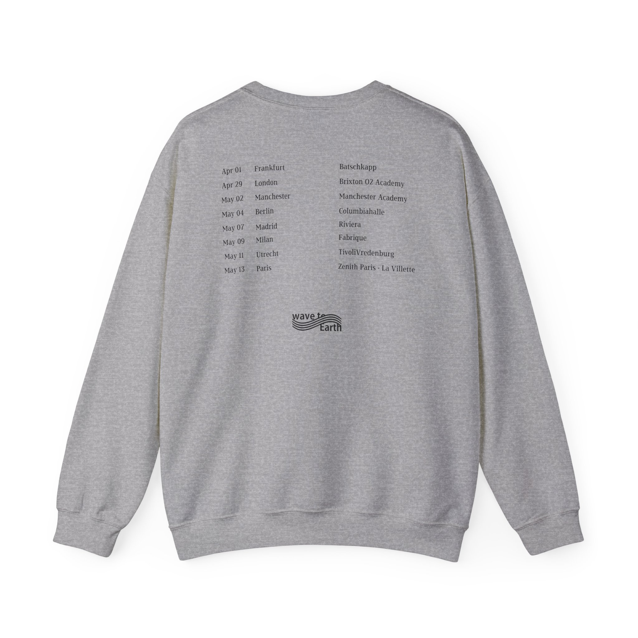 Wave to Earth "0.03 World Tour in Europe Unisex Heavy Blendâ„¢ Crewneck Sweatshirt