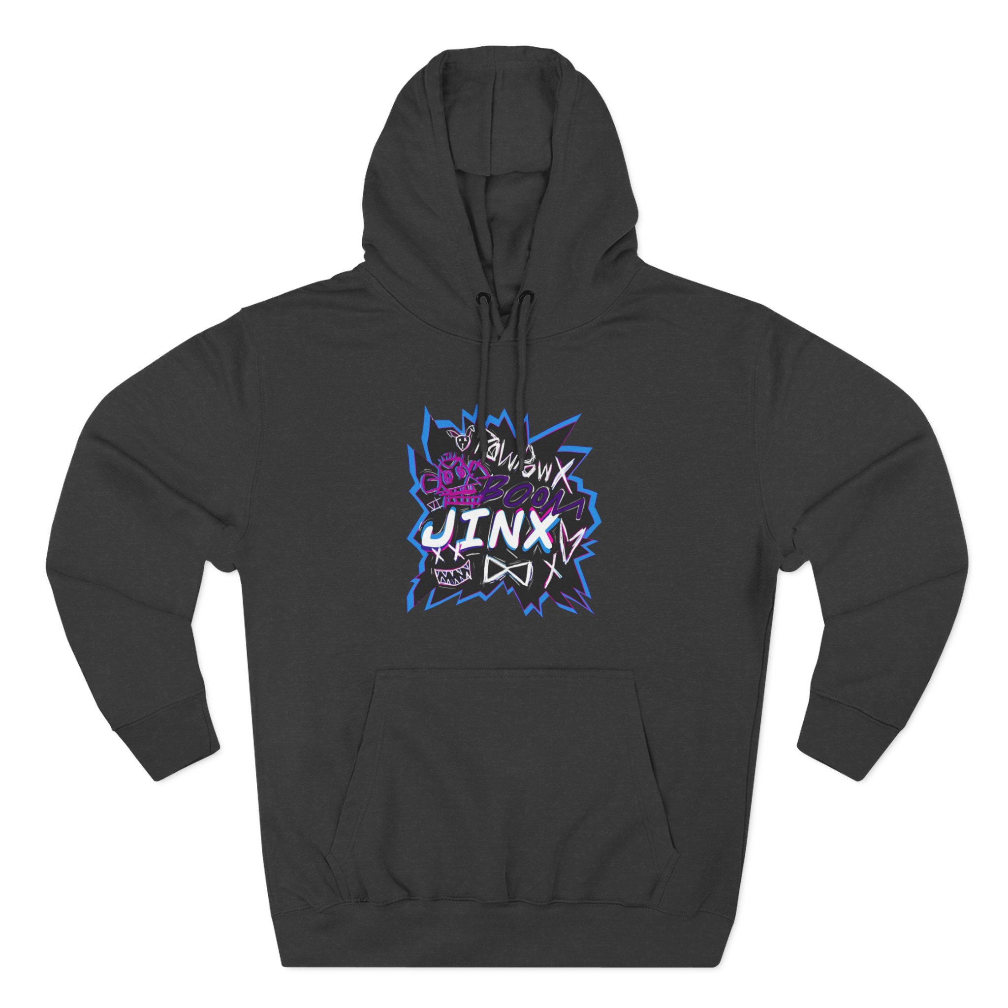 Jinx Three-Panel Fleece Hoodie