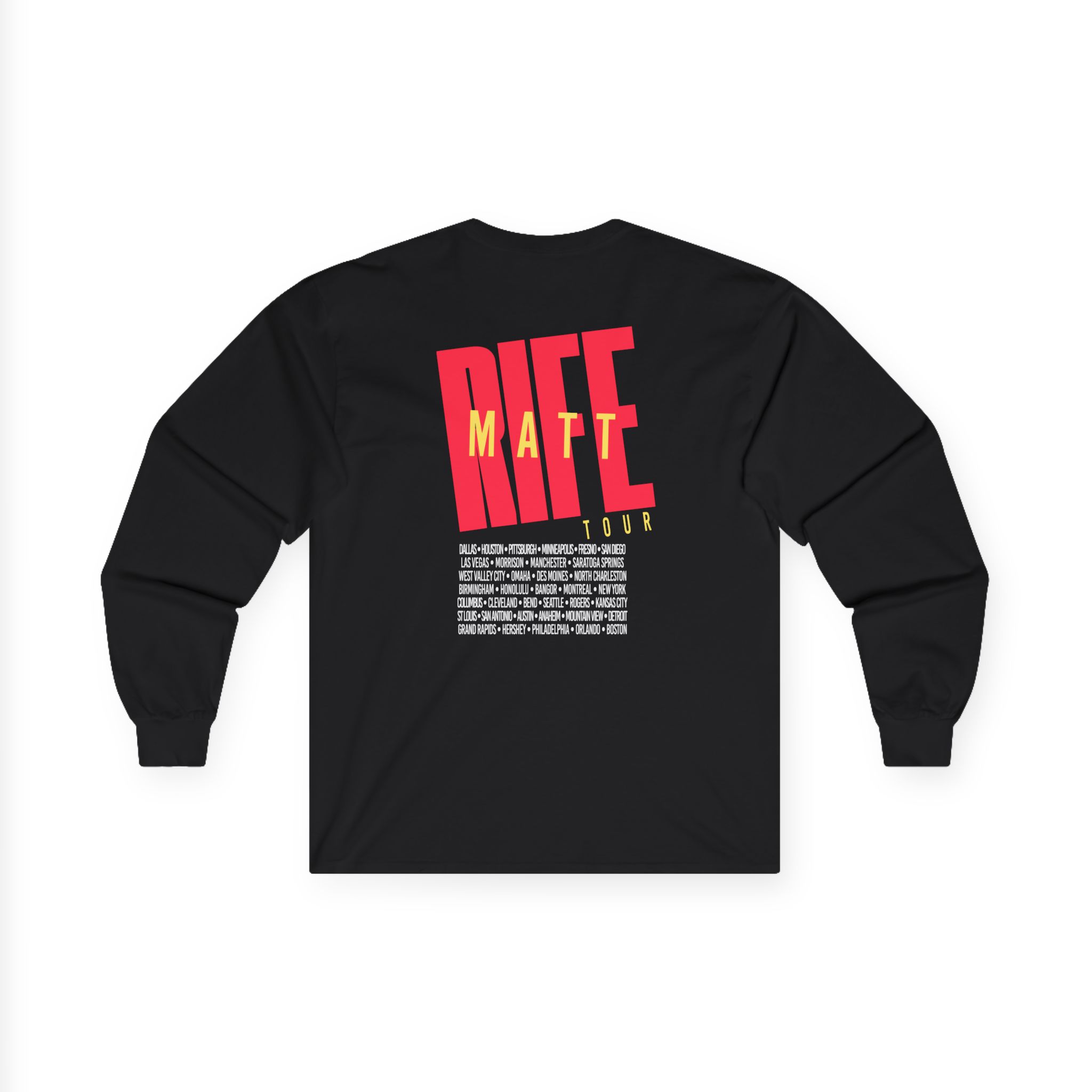 Matt Rife Stay Golden Tour Unisex Ultra Cotton Long Sleeve Tee