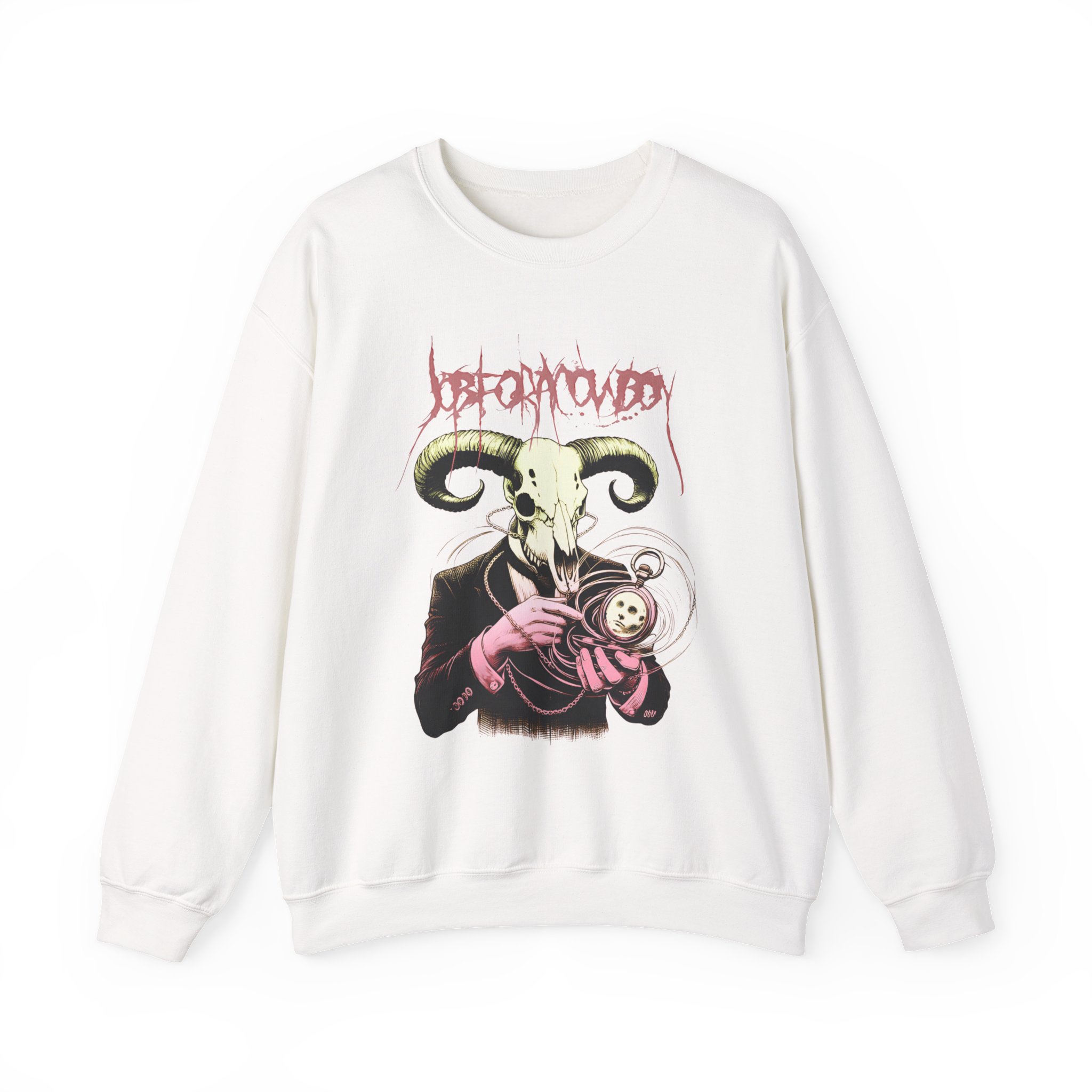 Job for a Cowboy Skull Unisex Heavy Blendâ„¢ Crewneck Sweatshirt