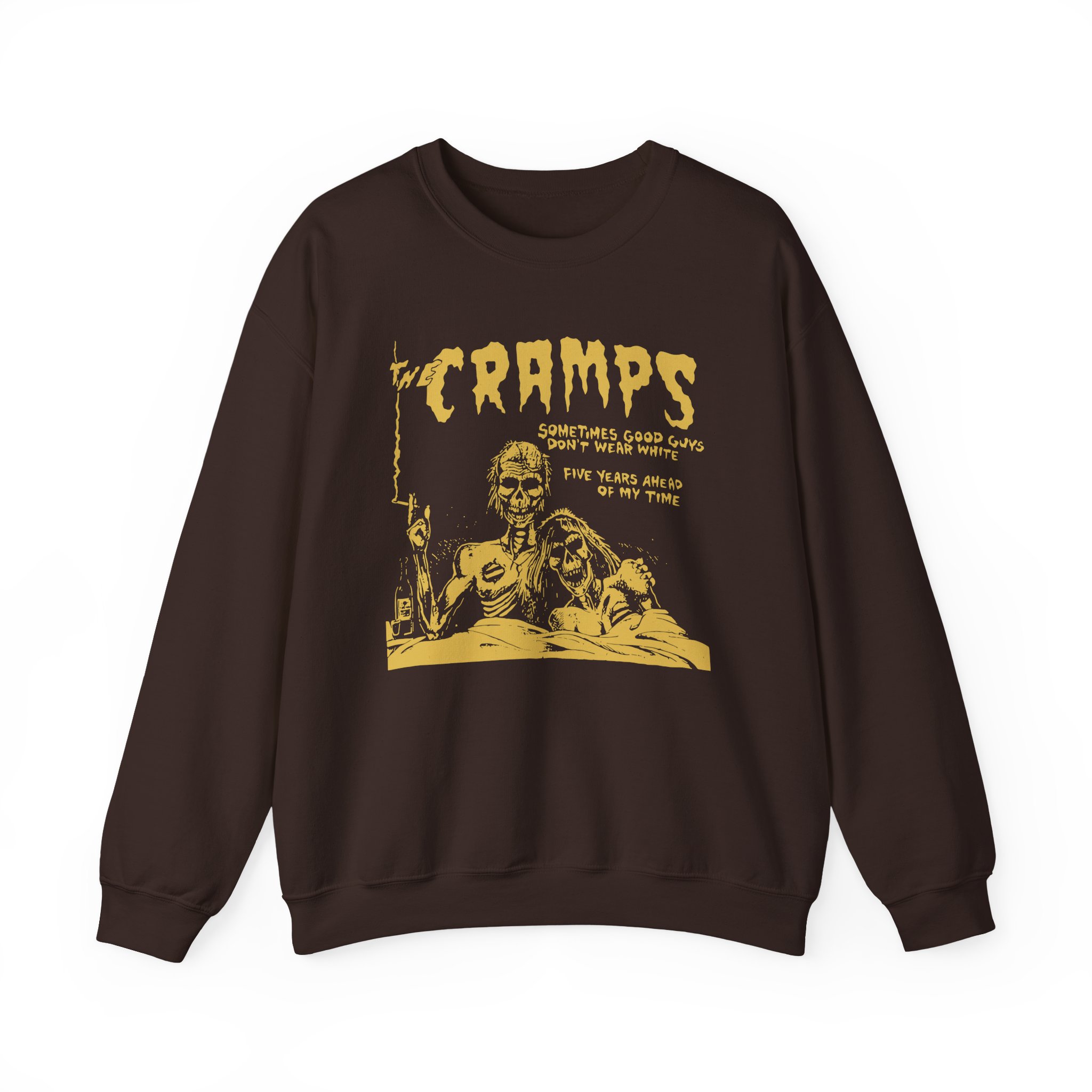 The Cramps Sometimes Good Guys Don’t Wear White Unisex Heavy Blend™ Crewneck Sweatshirt