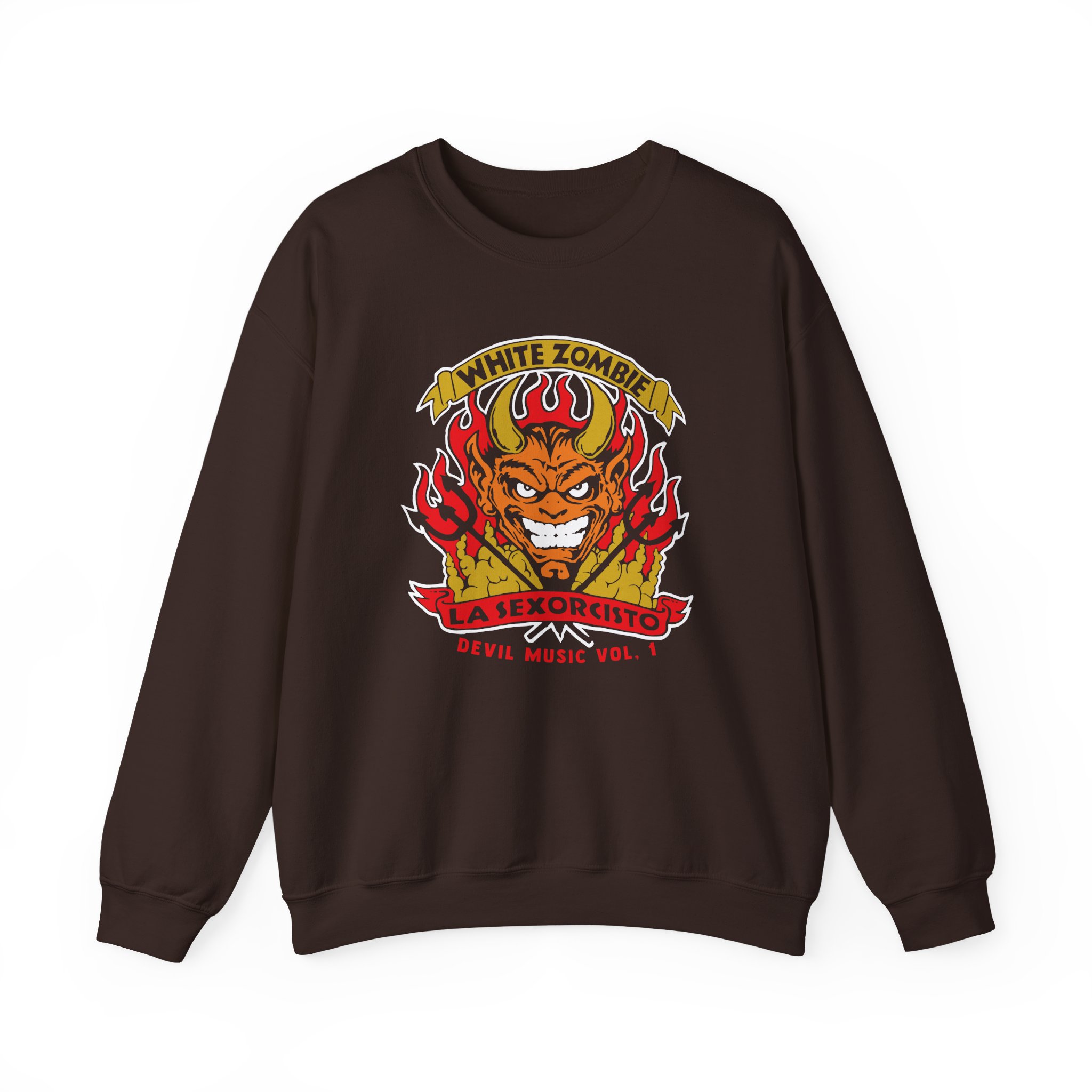 White Zombie Devil Music Unisex Heavy Blendâ„¢ Crewneck Sweatshirt