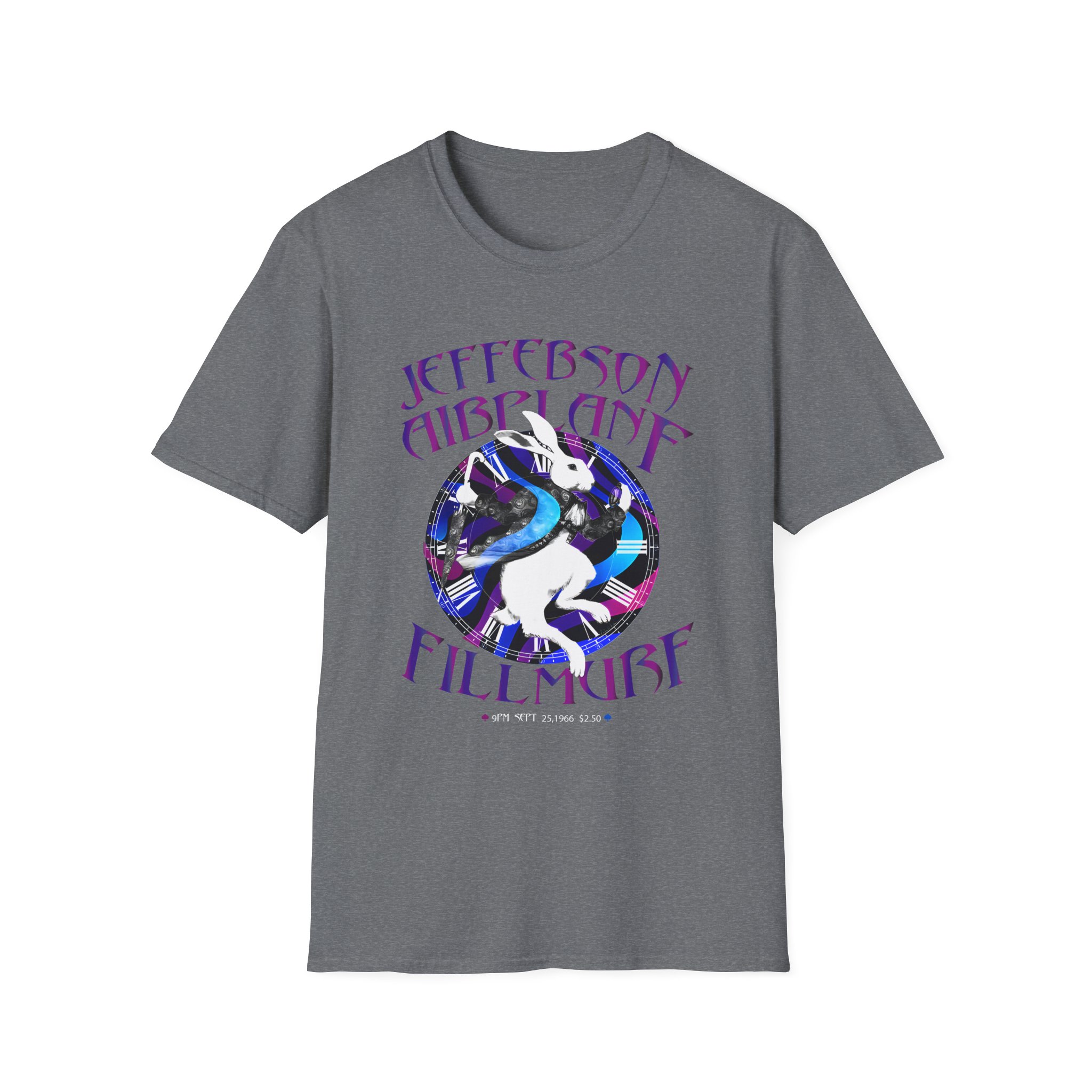 Jefferson Airplane White Rabbit Fillmore Unisex Softstyle T-Shirt