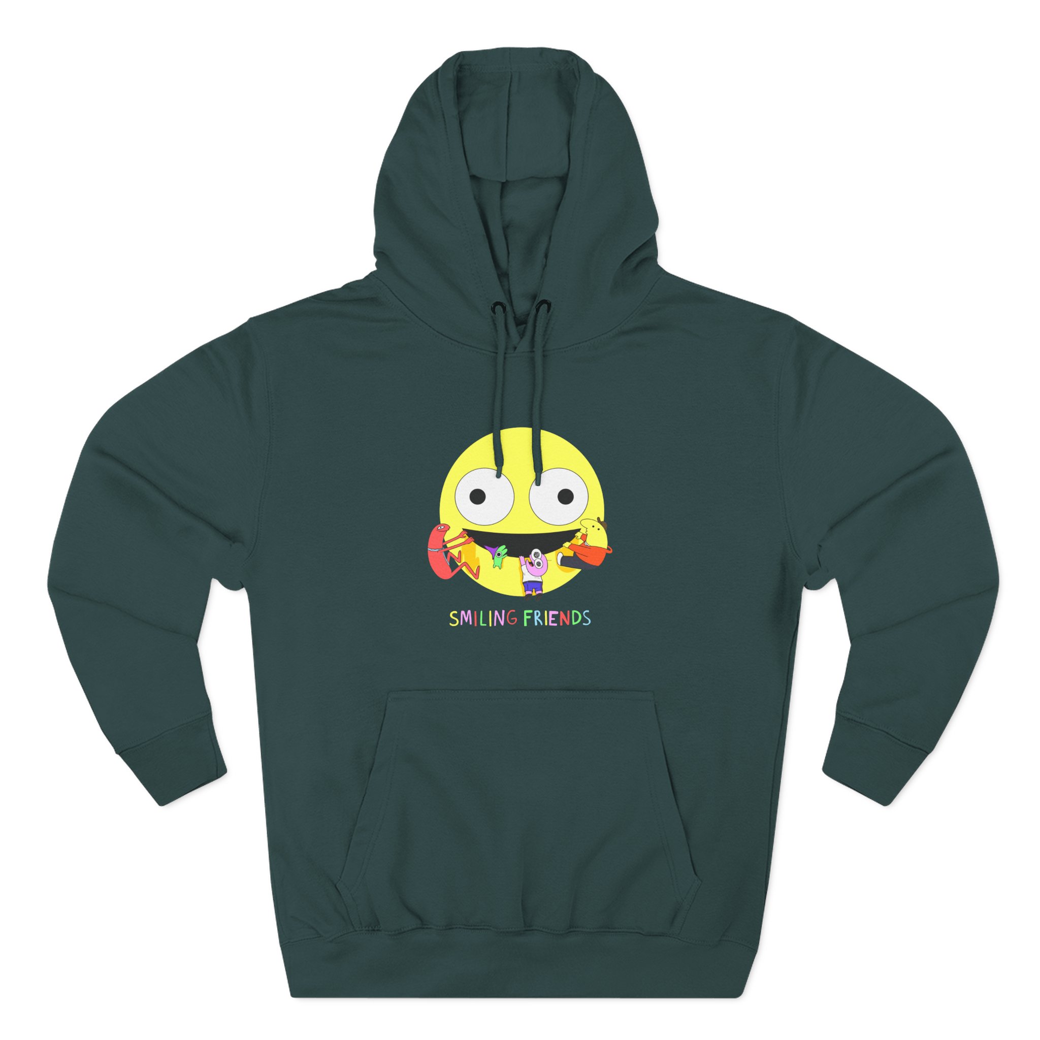 Smiling Friends Three-panel Fleece Hoodie