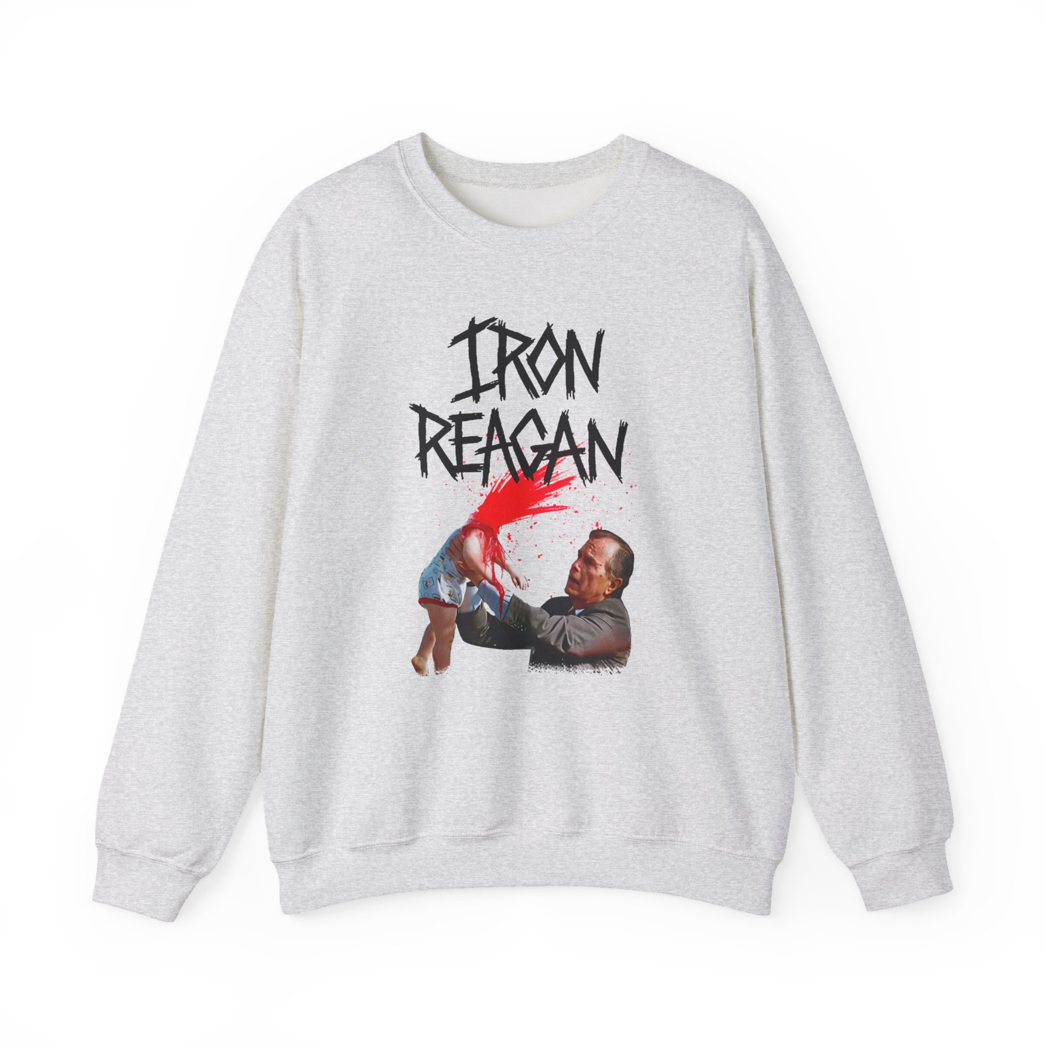 Iron Reagan Asshole Bush Unisex Heavy Blendâ„¢ Crewneck Sweatshirt