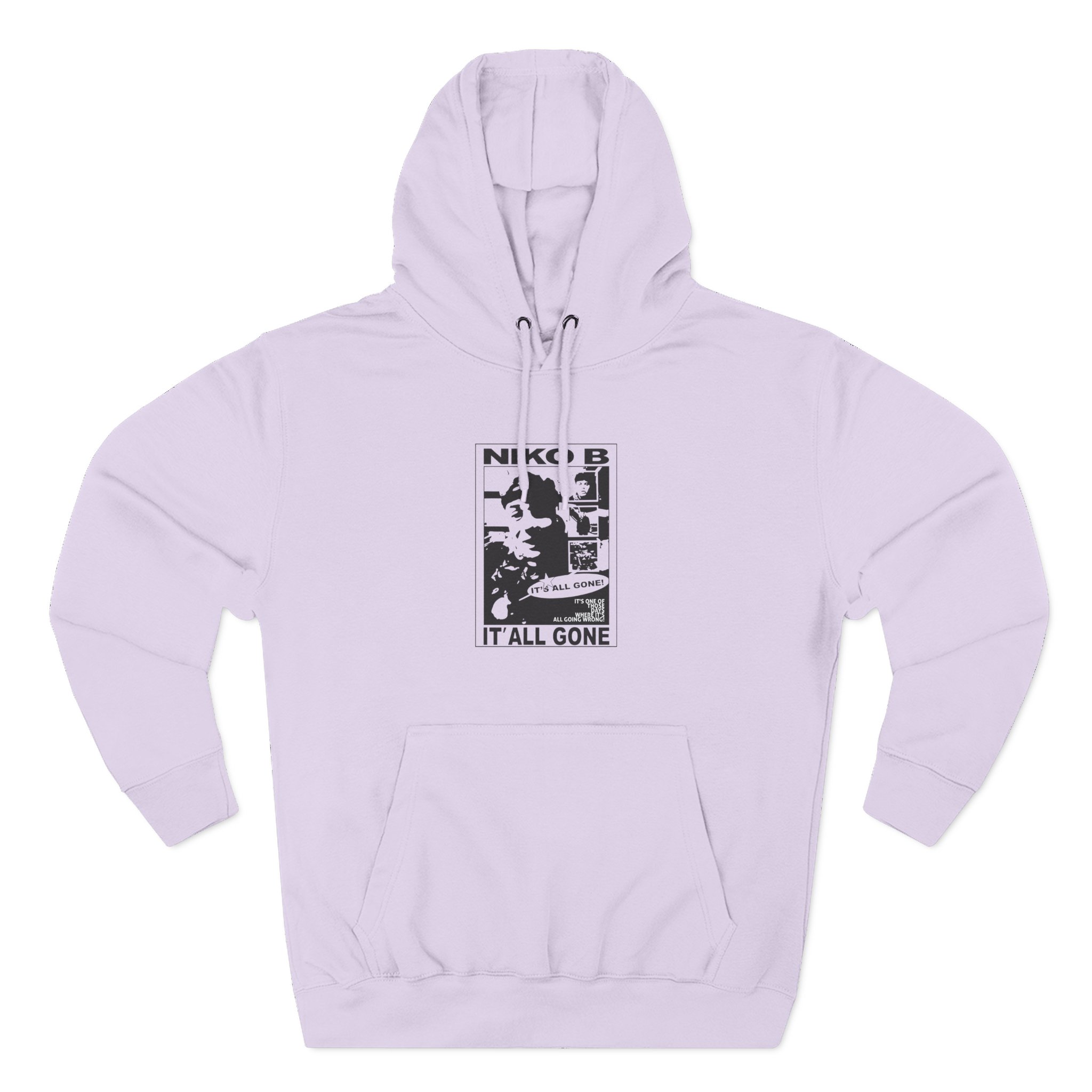 Niko B Its All Gone Three-panel Fleece Hoodie