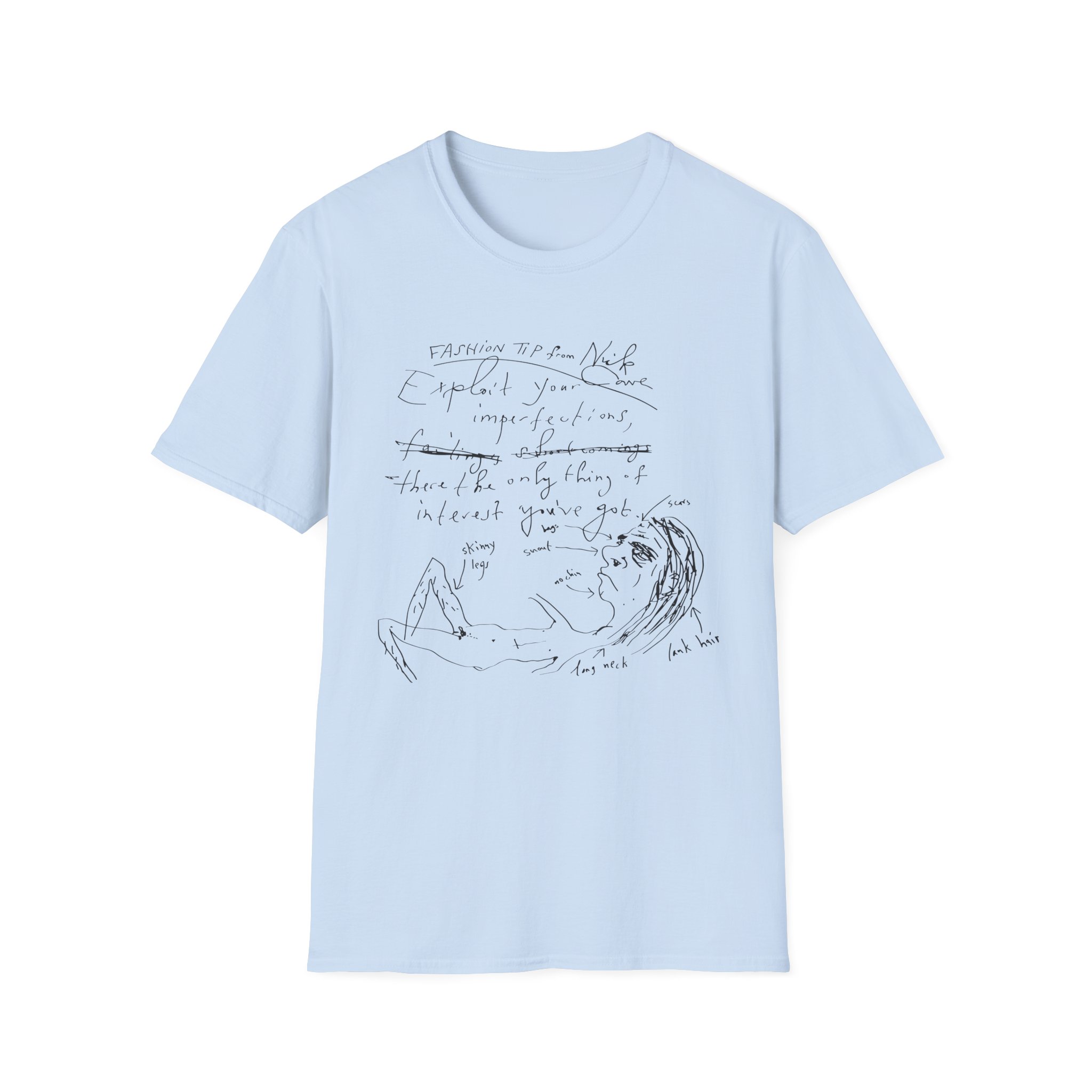 Nick Cave Fashion Tips Unisex Softstyle T-Shirt