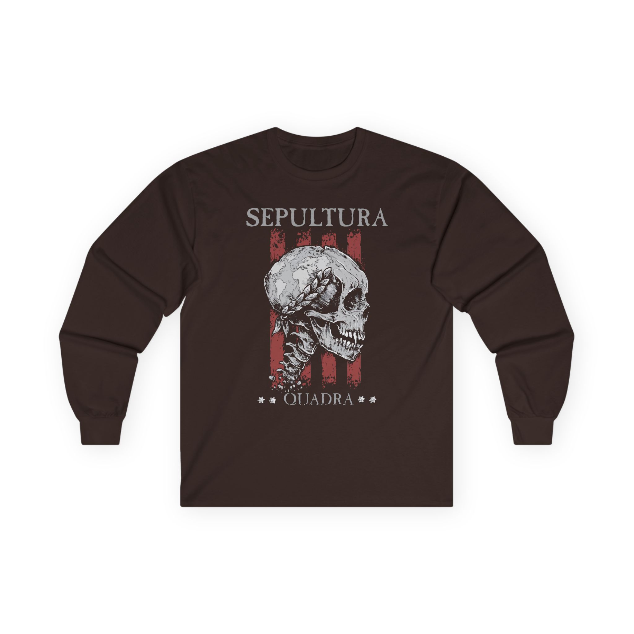 Sepultura Quadra Skull Unisex Ultra Cotton Long Sleeve Tee