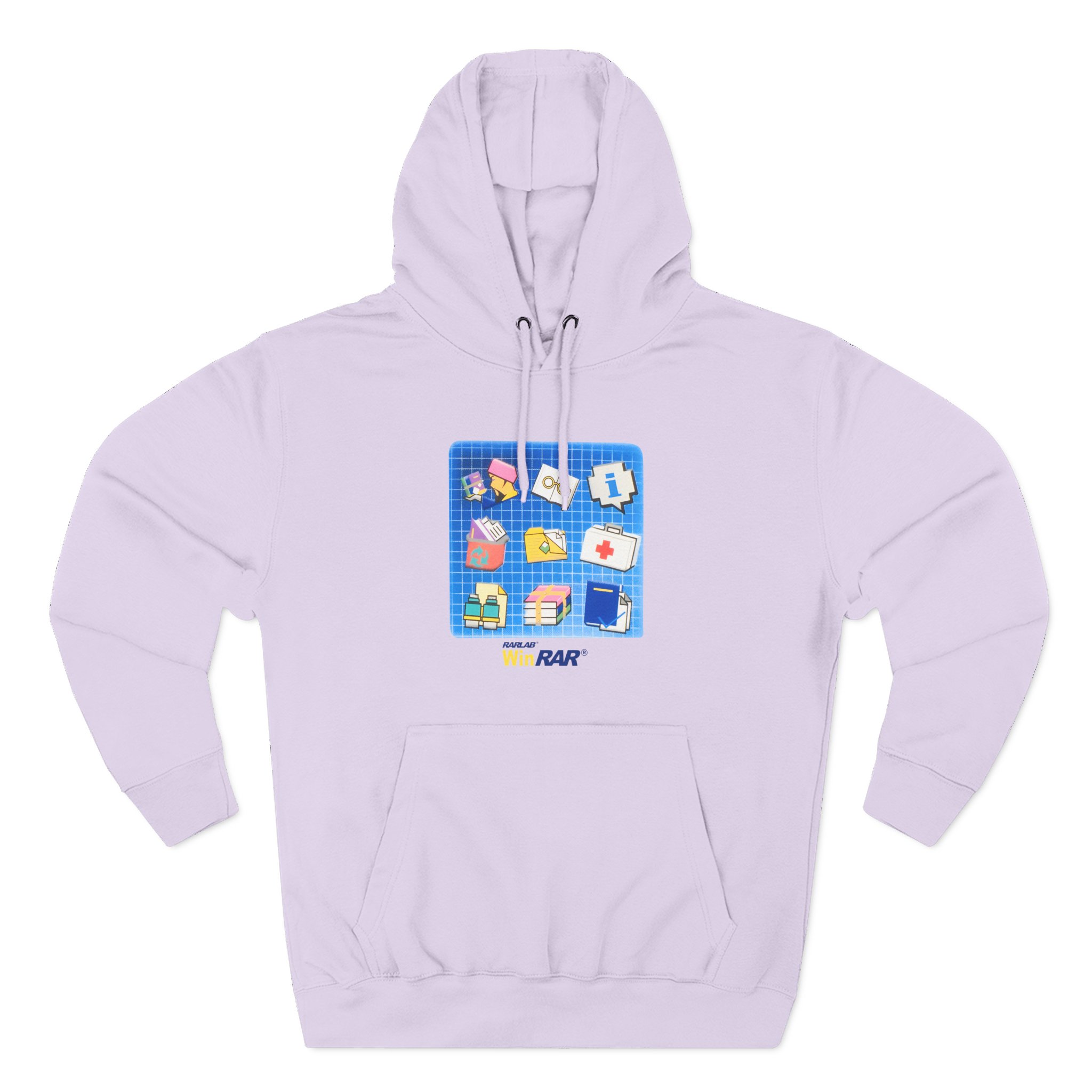 Winrar Software Update Three-Panel Fleece Hoodie