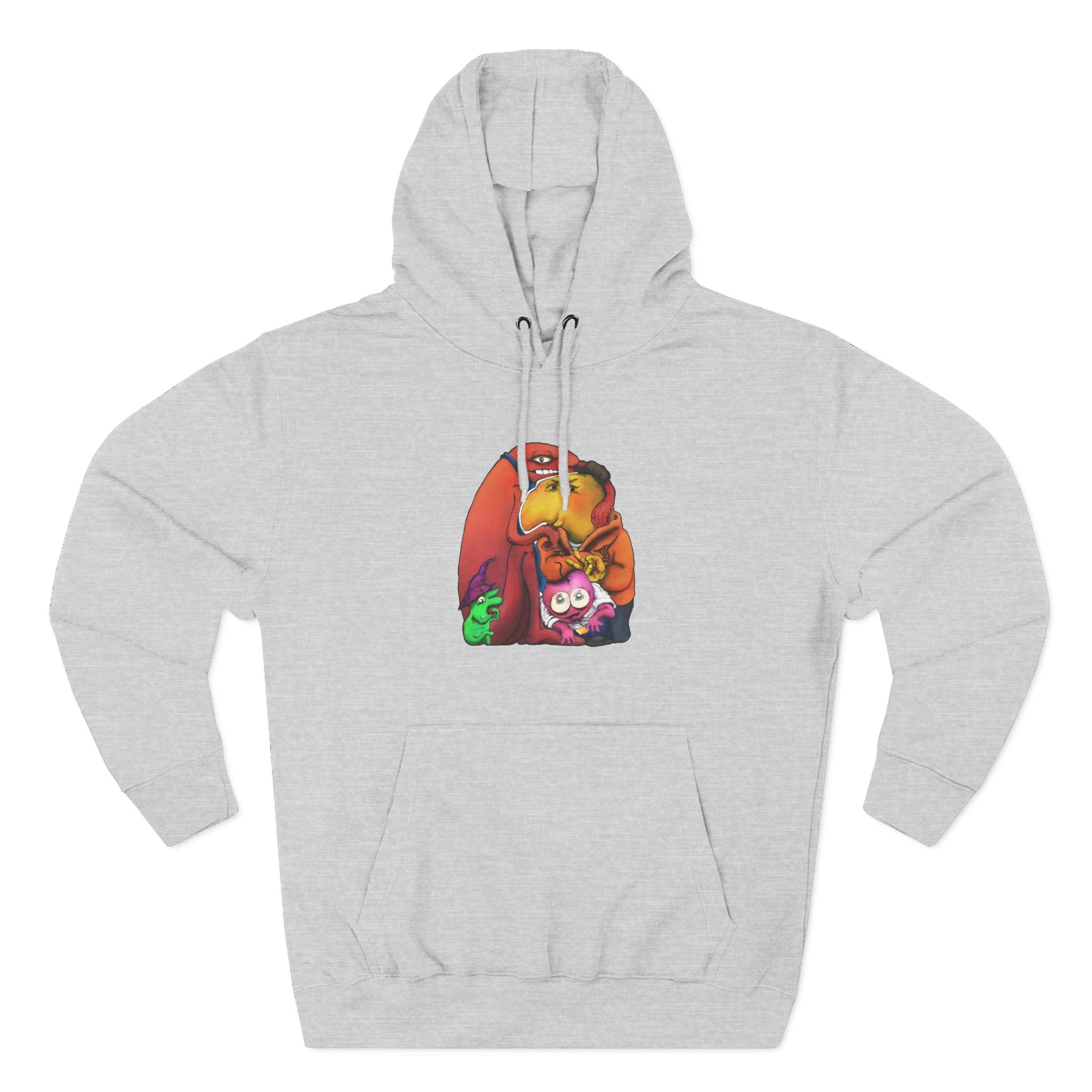 Smiling Friends Three-panel Fleece Hoodie