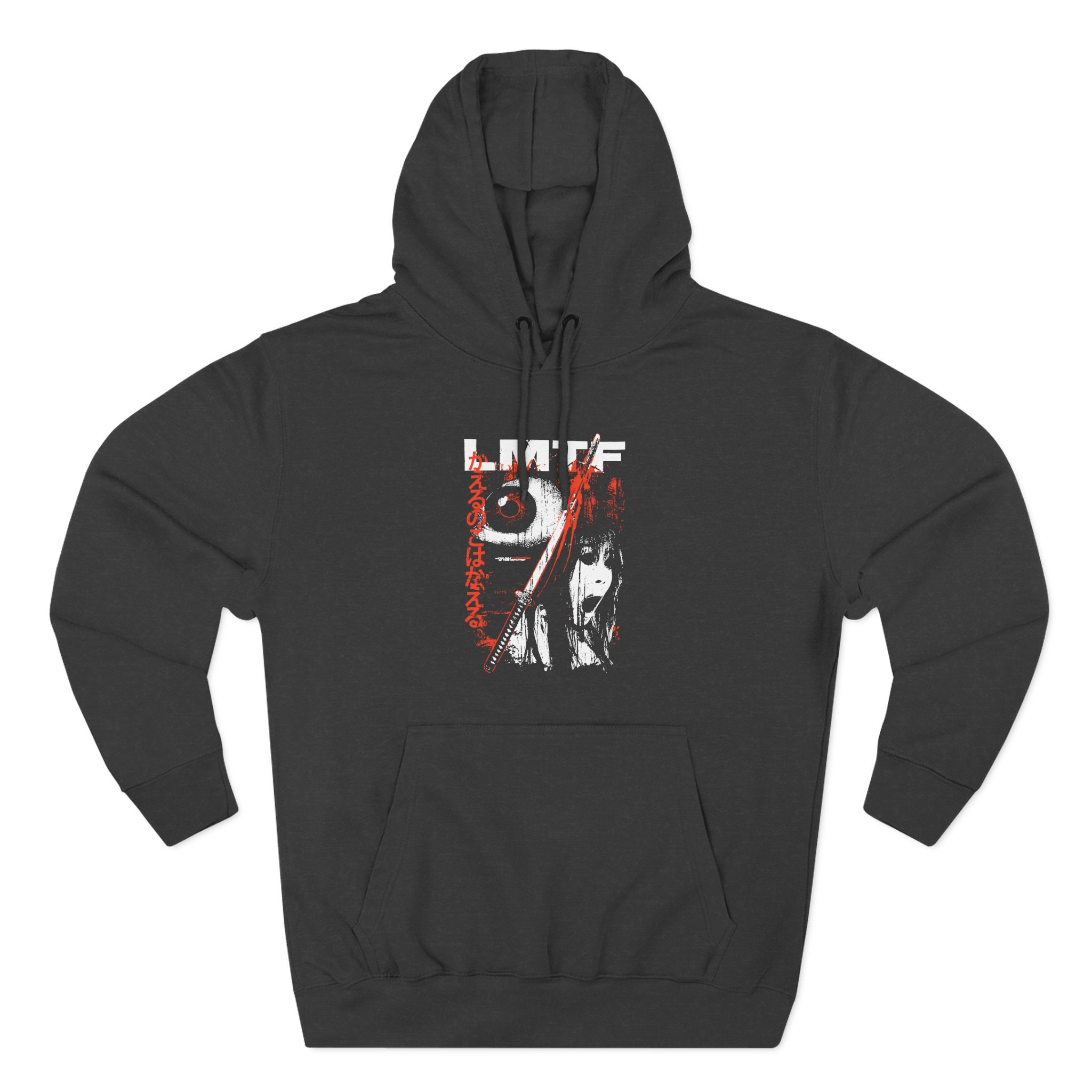 Like Moths to Flames Moths Three-Panel Fleece Hoodie