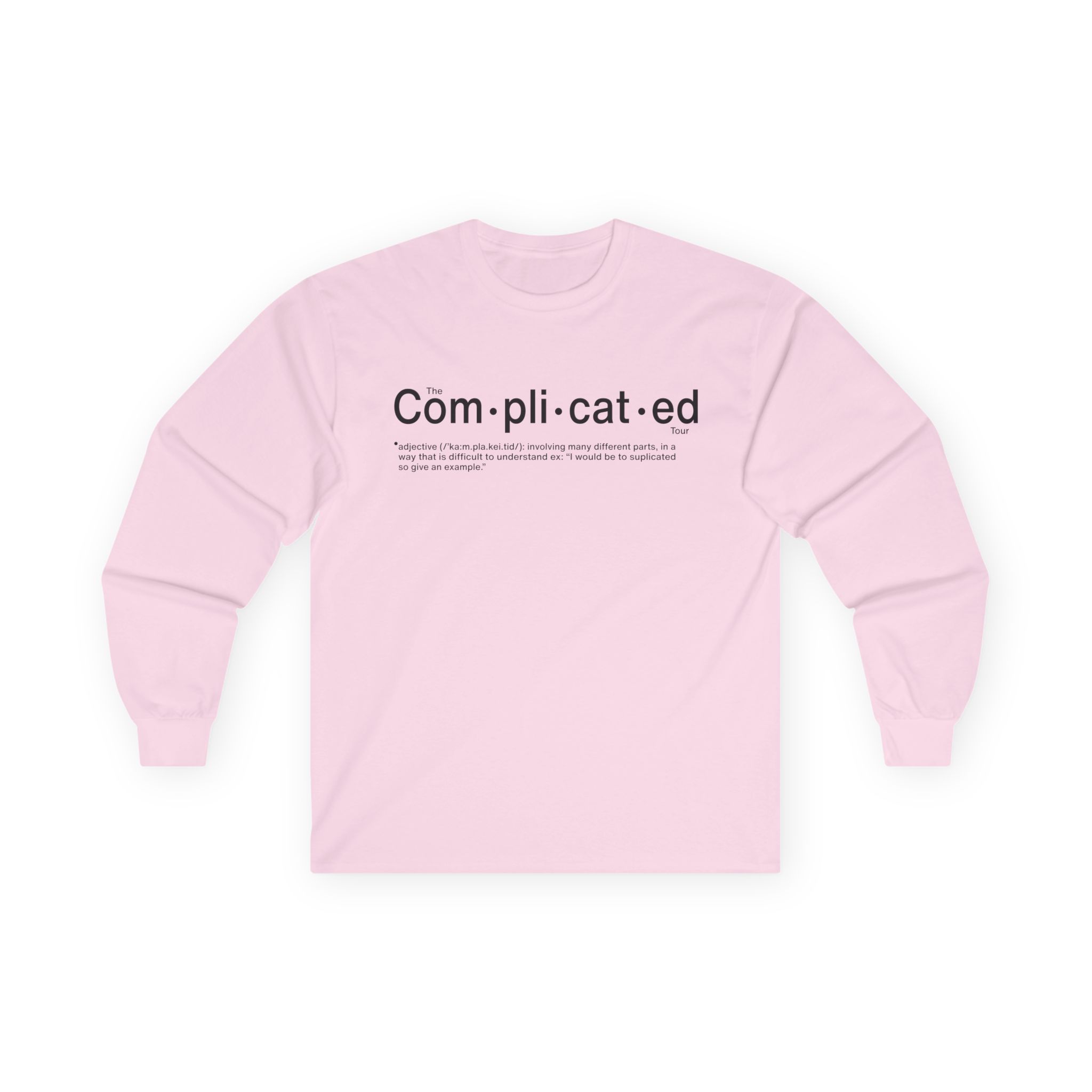 Joshua Bassett Complicated Definition Unisex Ultra Cotton Long Sleeve Tee