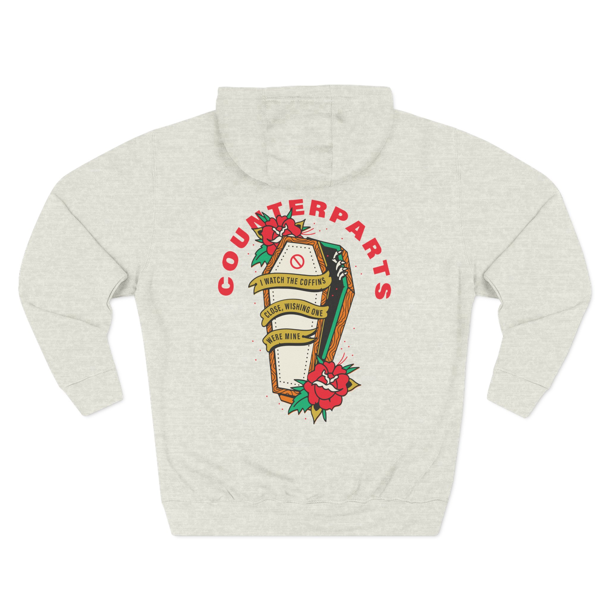 Counterparts Three-Panel Fleece Hoodie