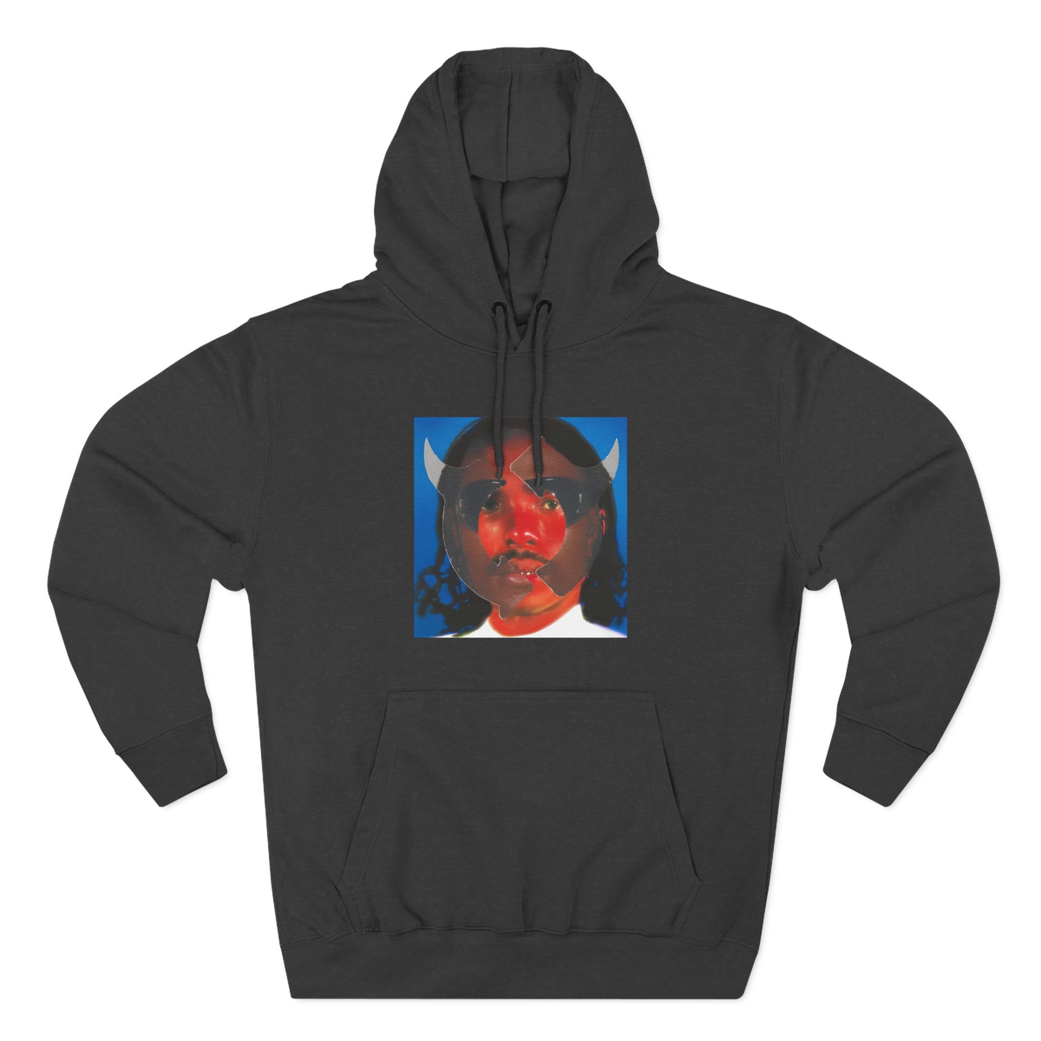 Steve Lacy Gemini Rights Album Cover Three-Panel Fleece Hoodie
