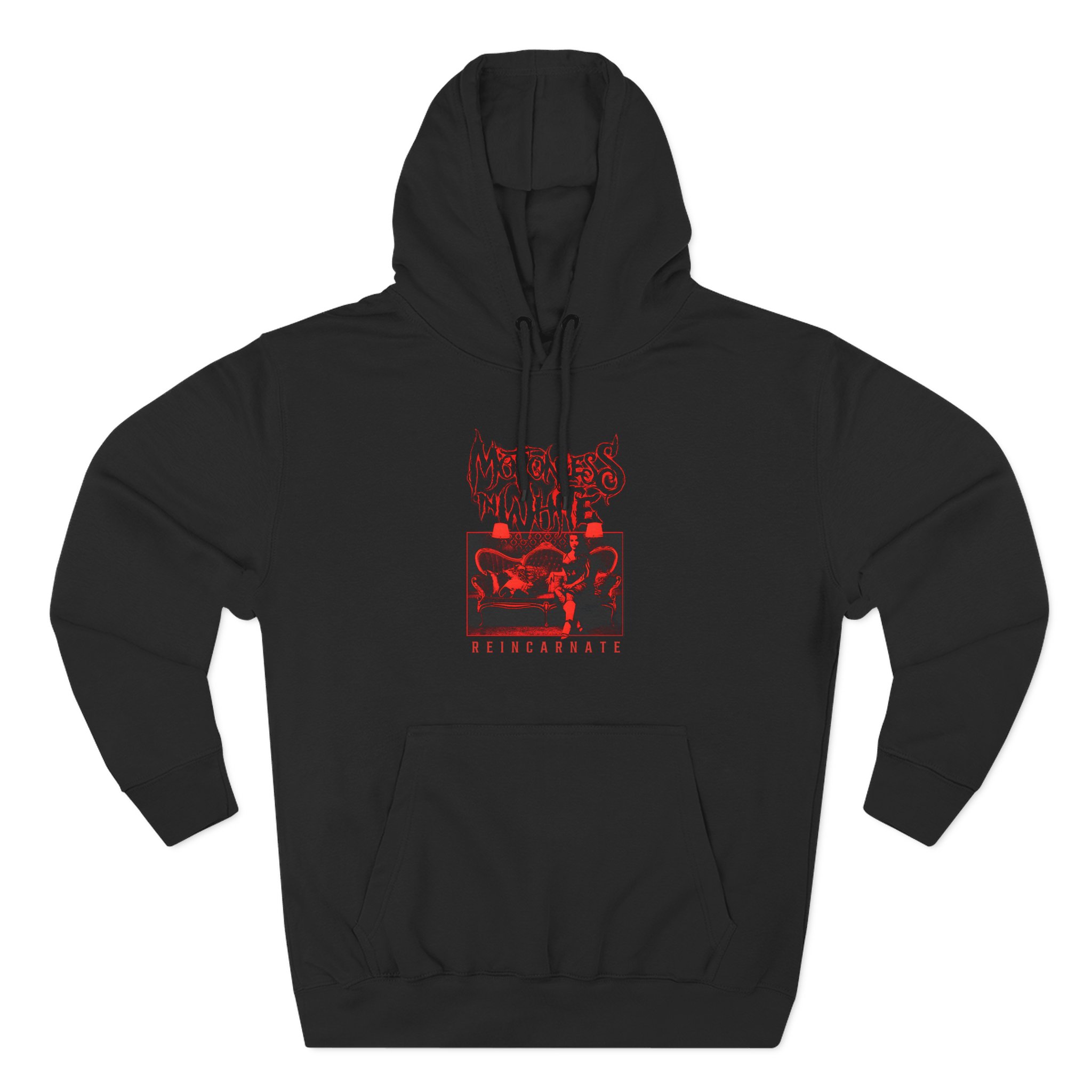 Motionless in White Red Reincarnate 10 Year Apocalypse Fest Three-Panel Fleece Hoodie