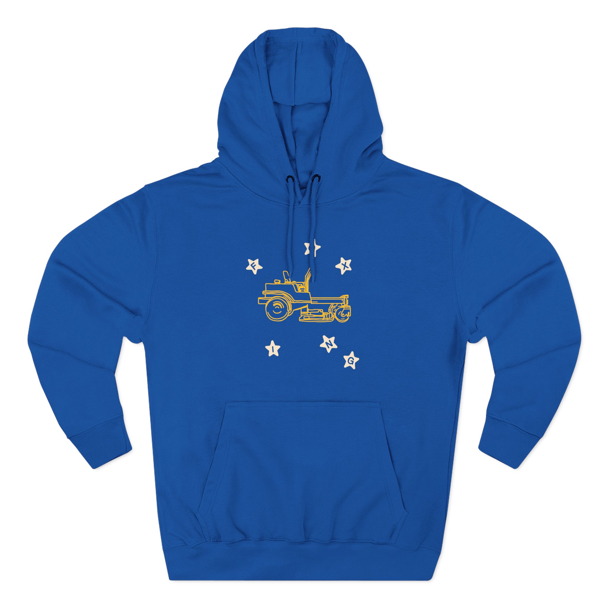 Foxing Crystal Ball Three-Panel Fleece Hoodie